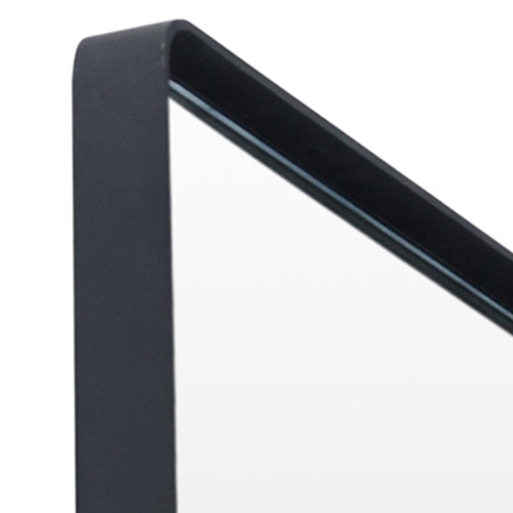 Kye 24x30 Rectangular Rounded Wall Mirror - Black