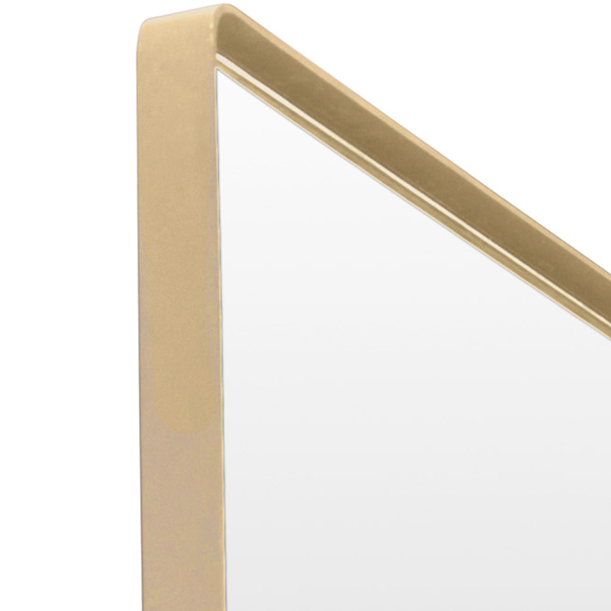 Kye 24x30 Rectangular Rounded Wall Mirror - Gold