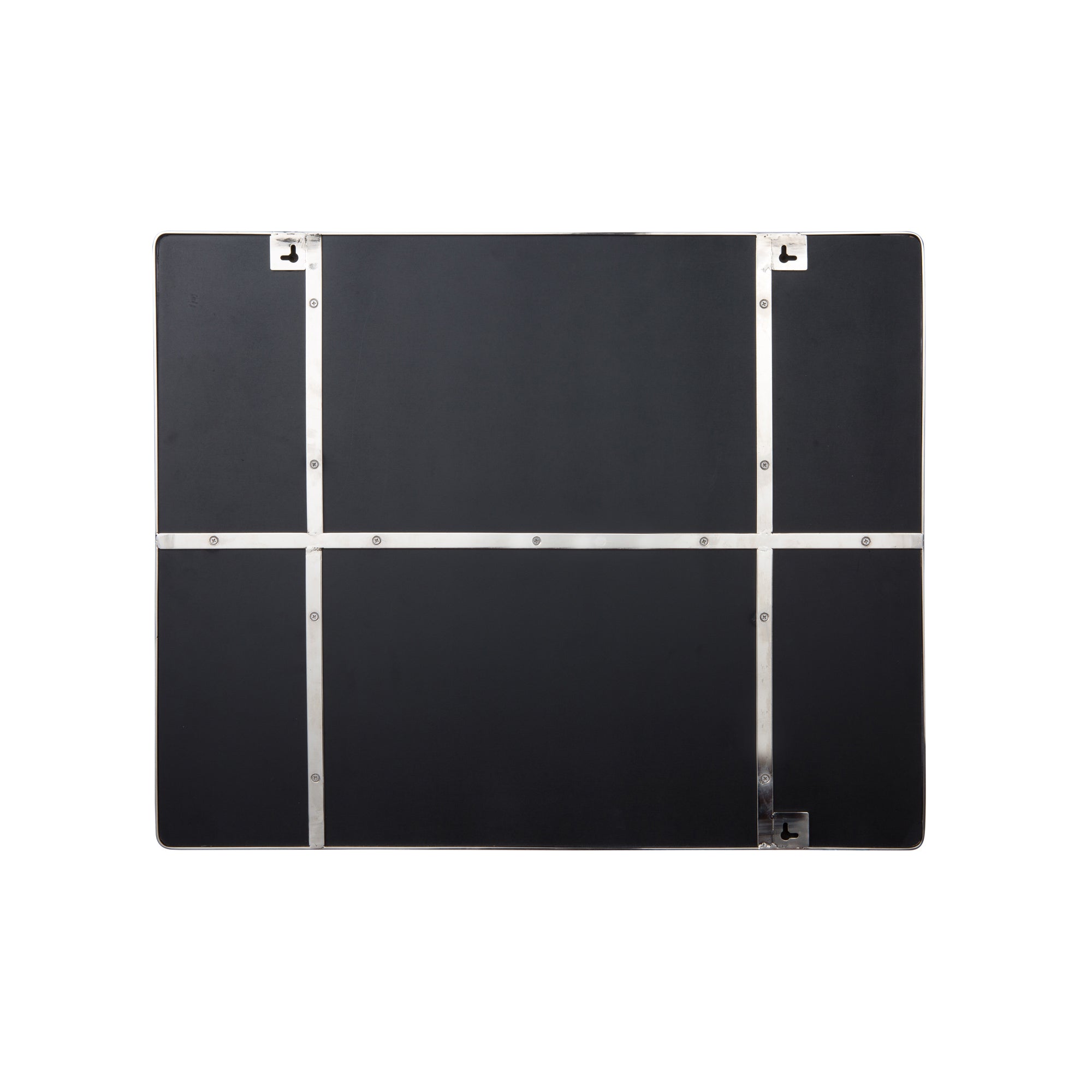 Kye 30x24 Rounded Rectangular Wall Mirror - Polished Nickel
