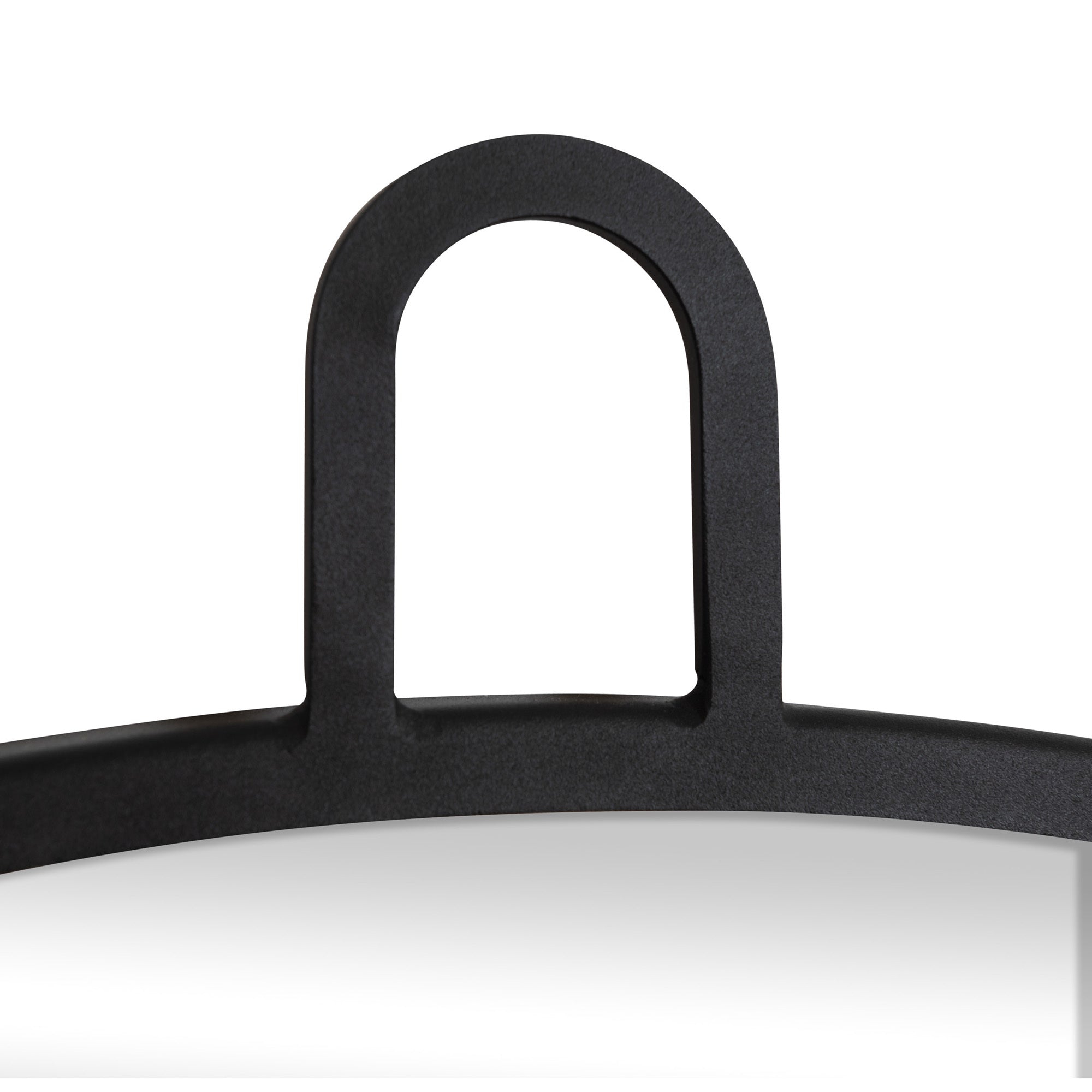 Stopwatch 40-in Round Mirror - Black