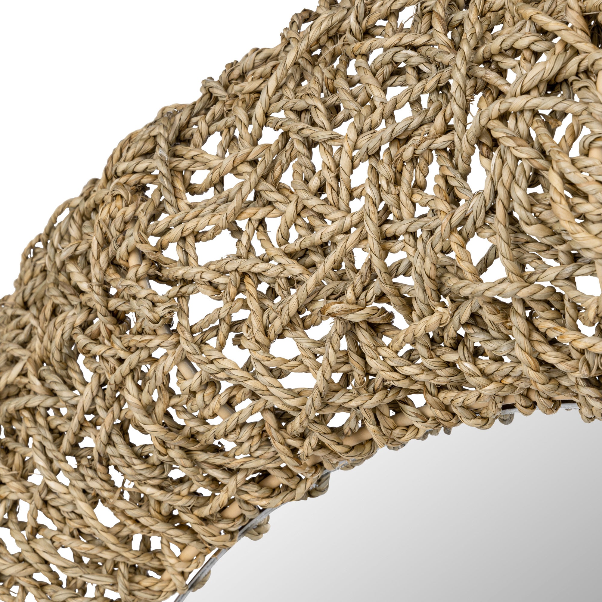 Tangled 33-in Wall Mirror - Natural Rope