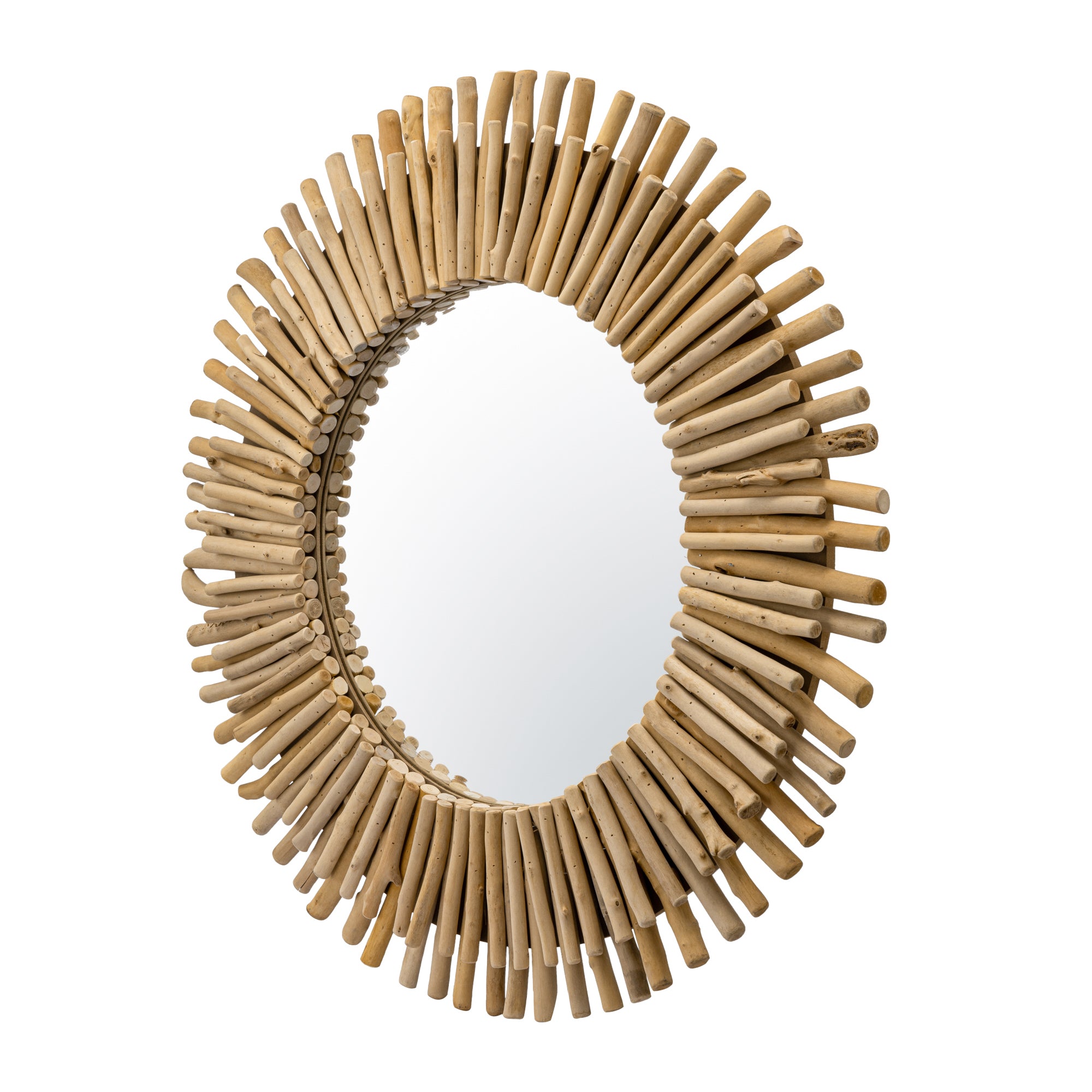 Drifter 34-in Wall Mirror - Natural Driftwood
