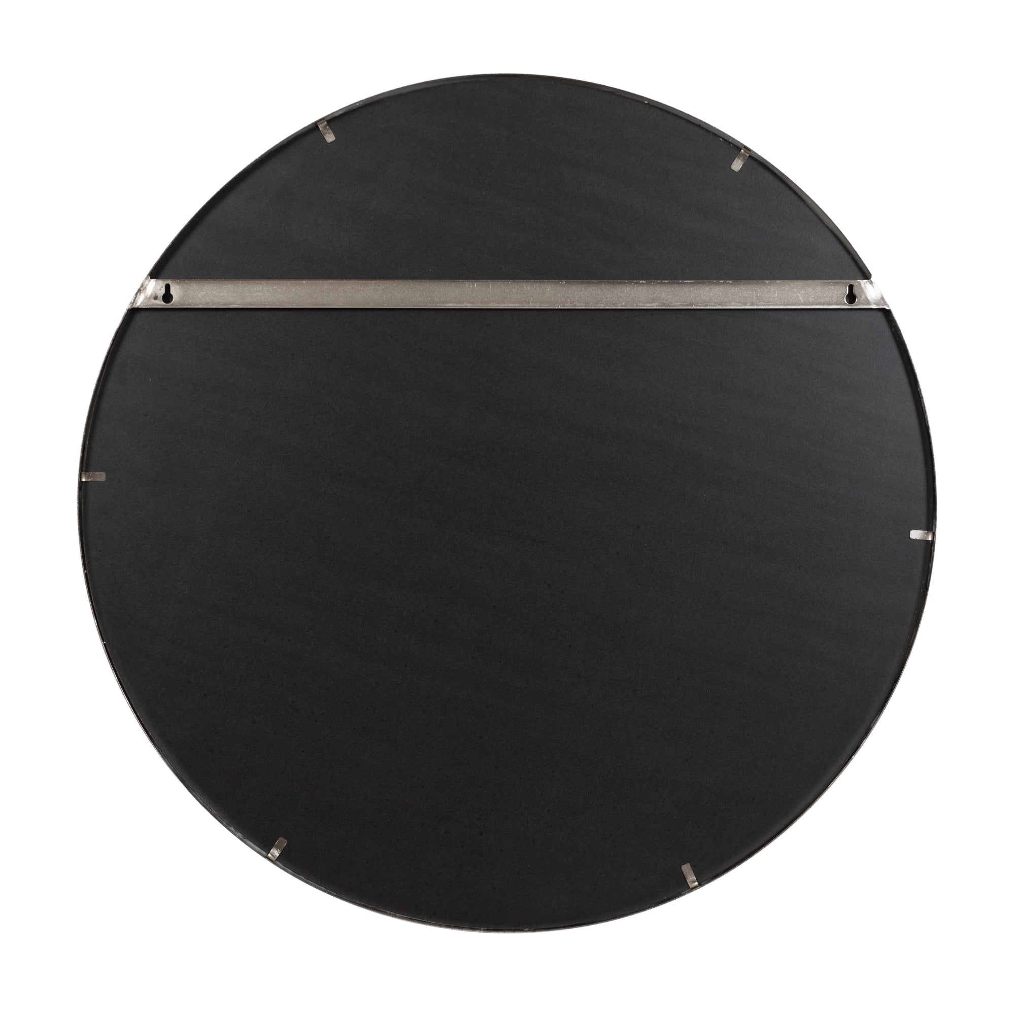 Cottage 30-in Round Mirror - Brushed Nickel