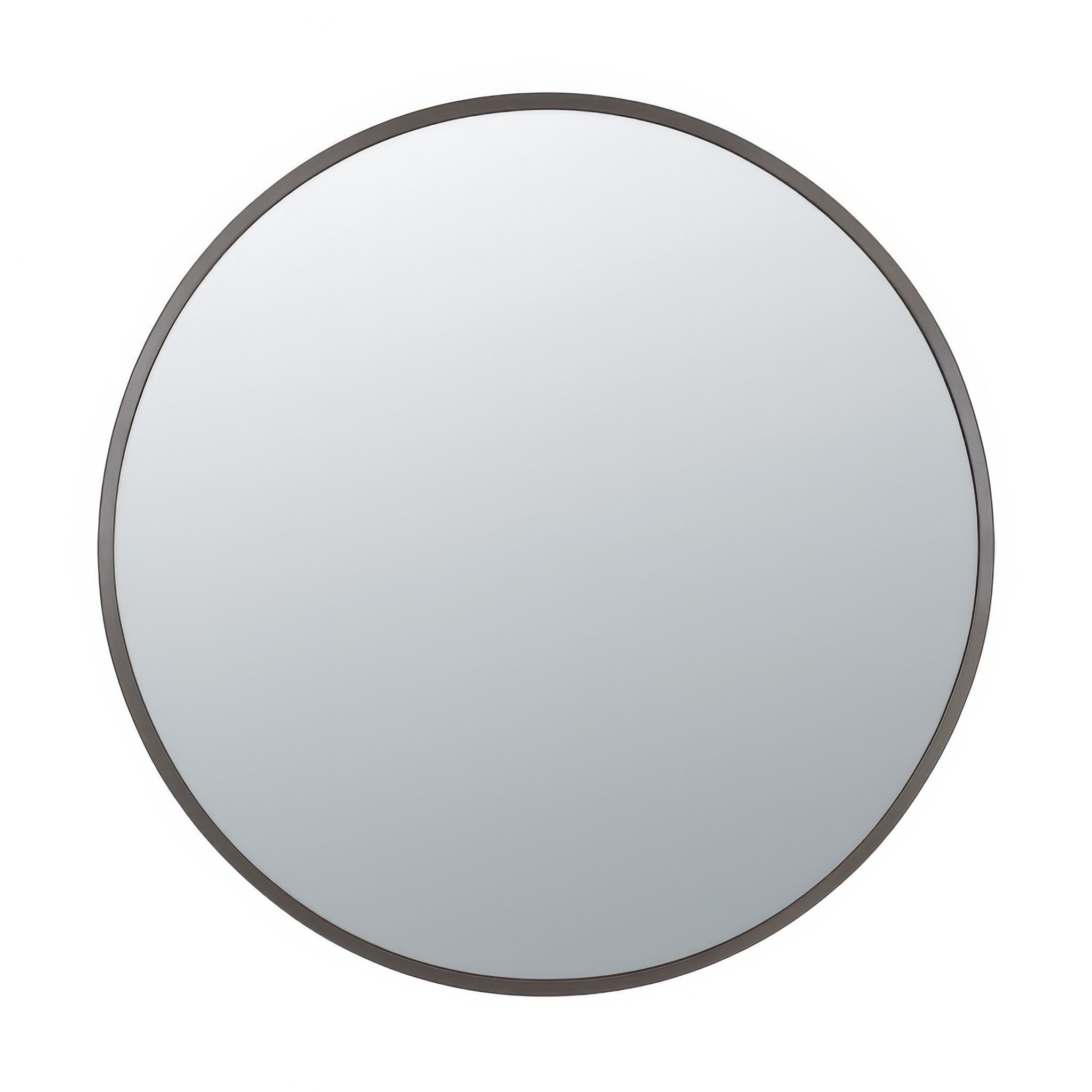 Cottage 30-in Round Mirror - Bronze