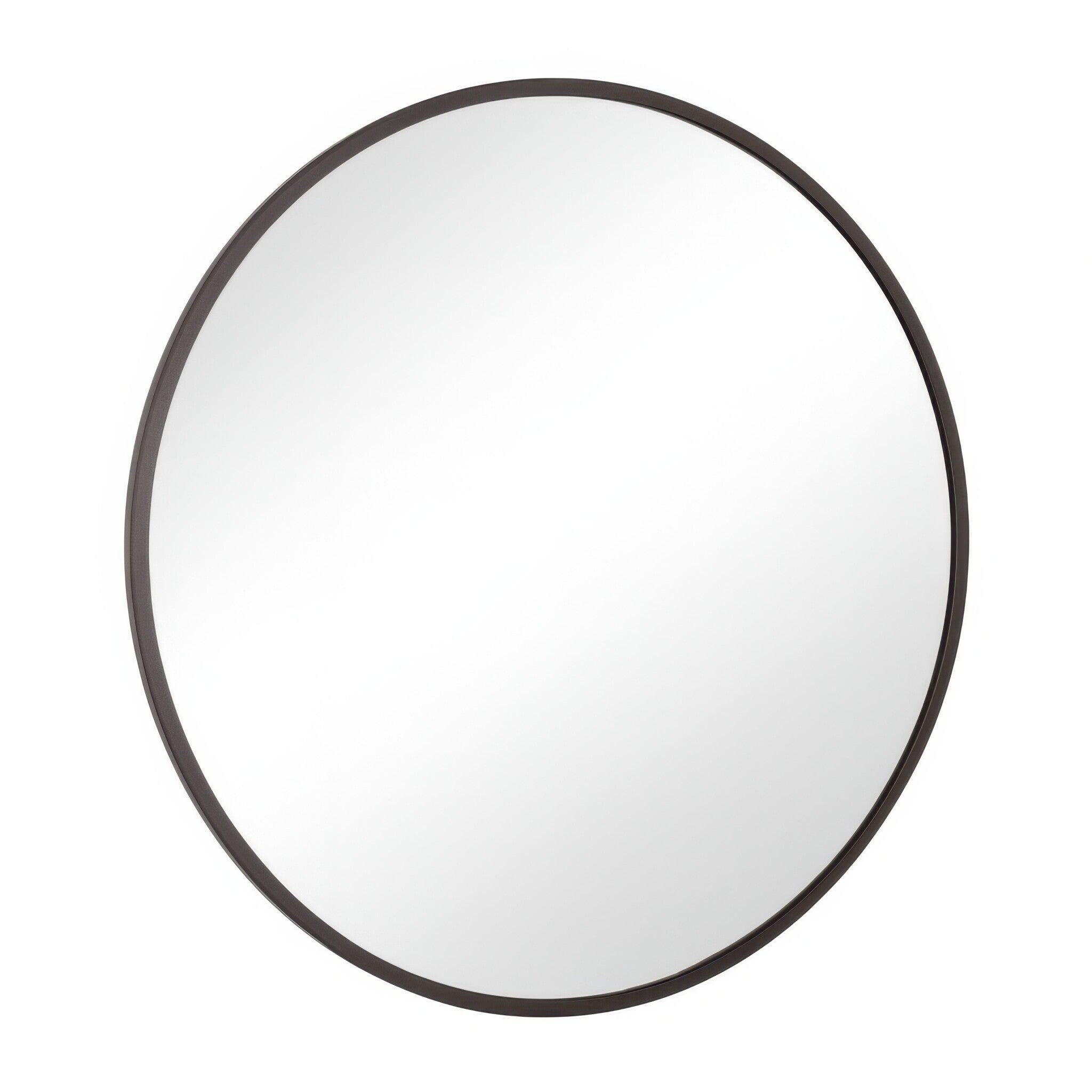 Cottage 30-in Round Mirror - Bronze