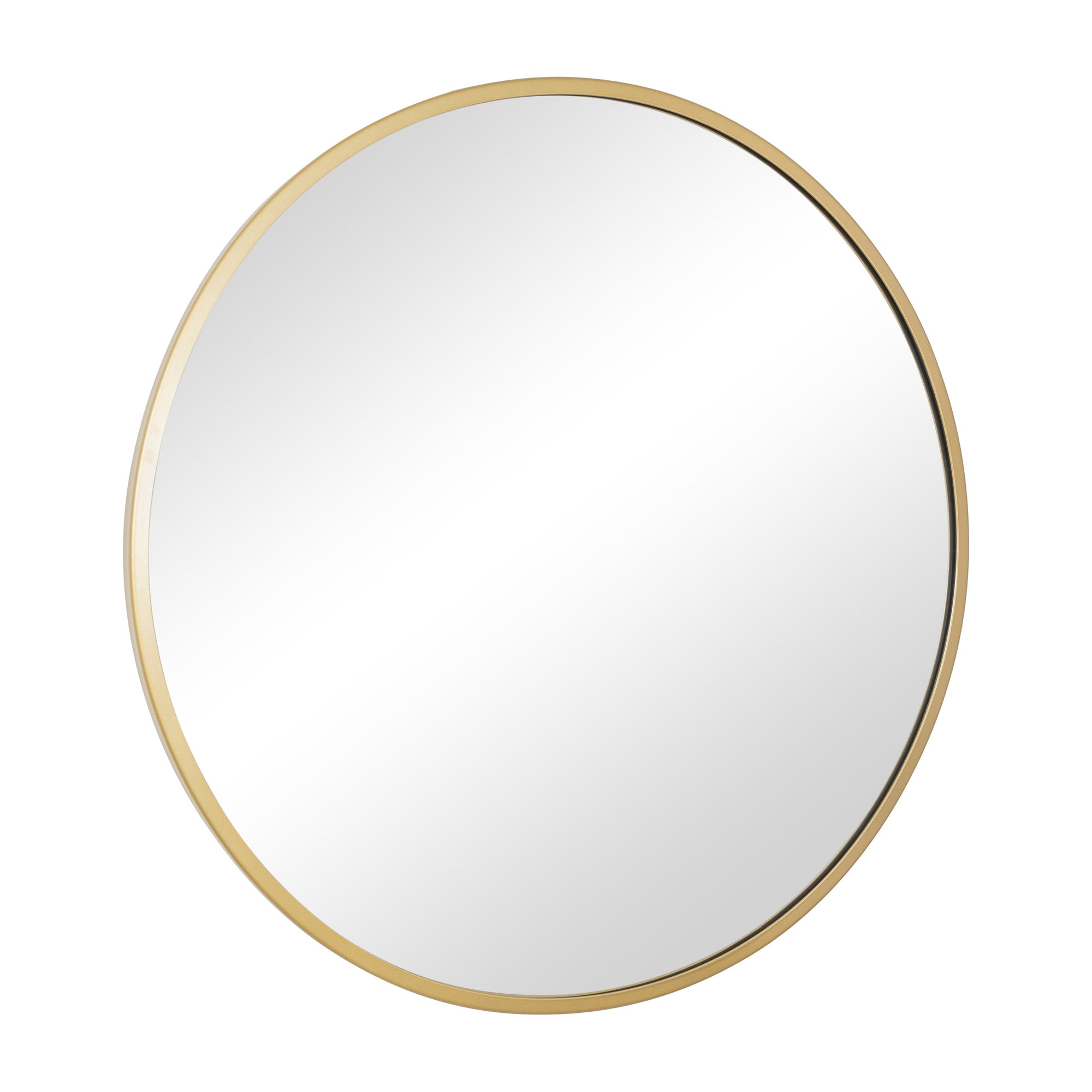 Cottage 30-in Round Mirror - Gold