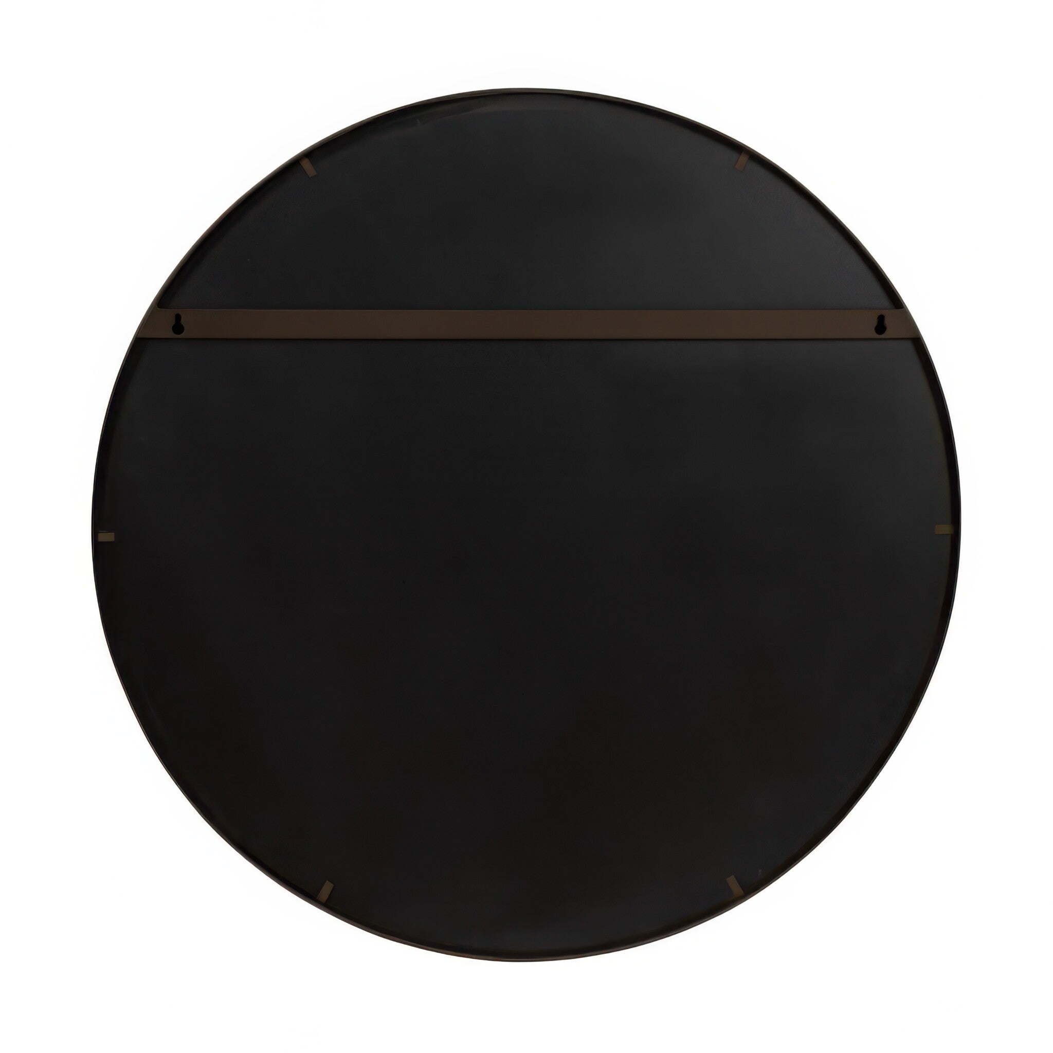 Cottage 30-in Round Mirror - Gold