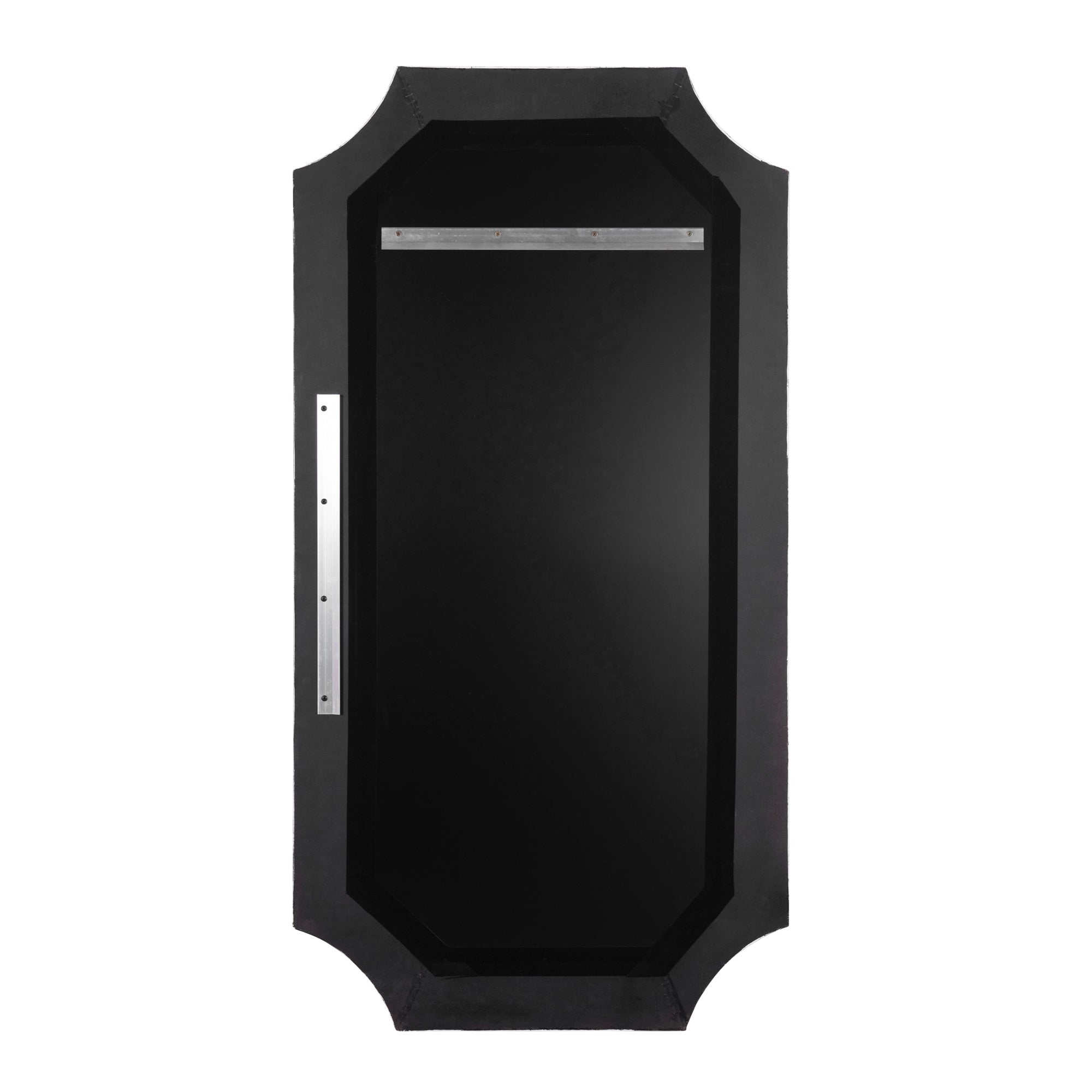 Farra 28x54 Wall Mirror - Cerused Black/Weathered Brass