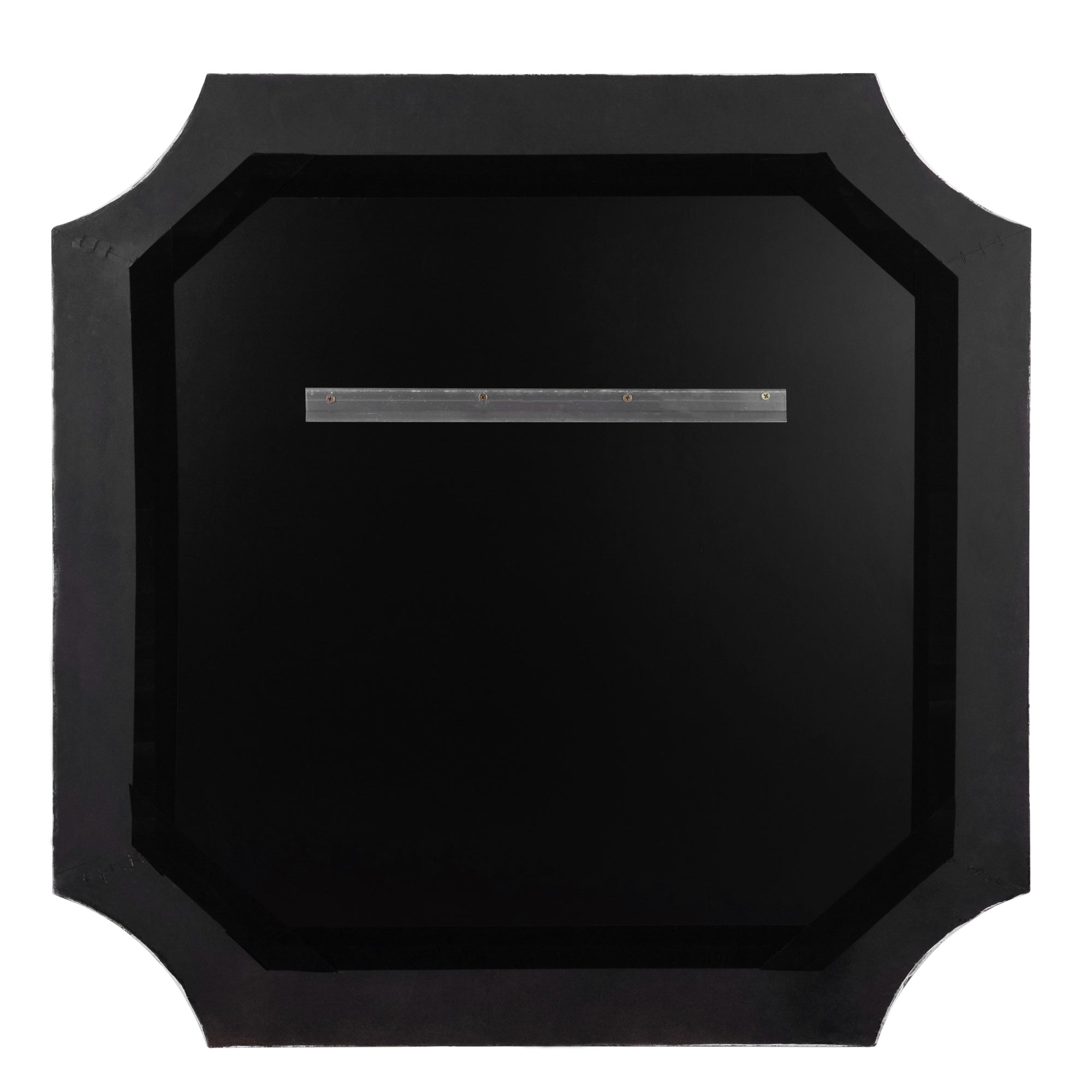 Farra 36x36 Wall Mirror - Cerused Black/Weathered Brass
