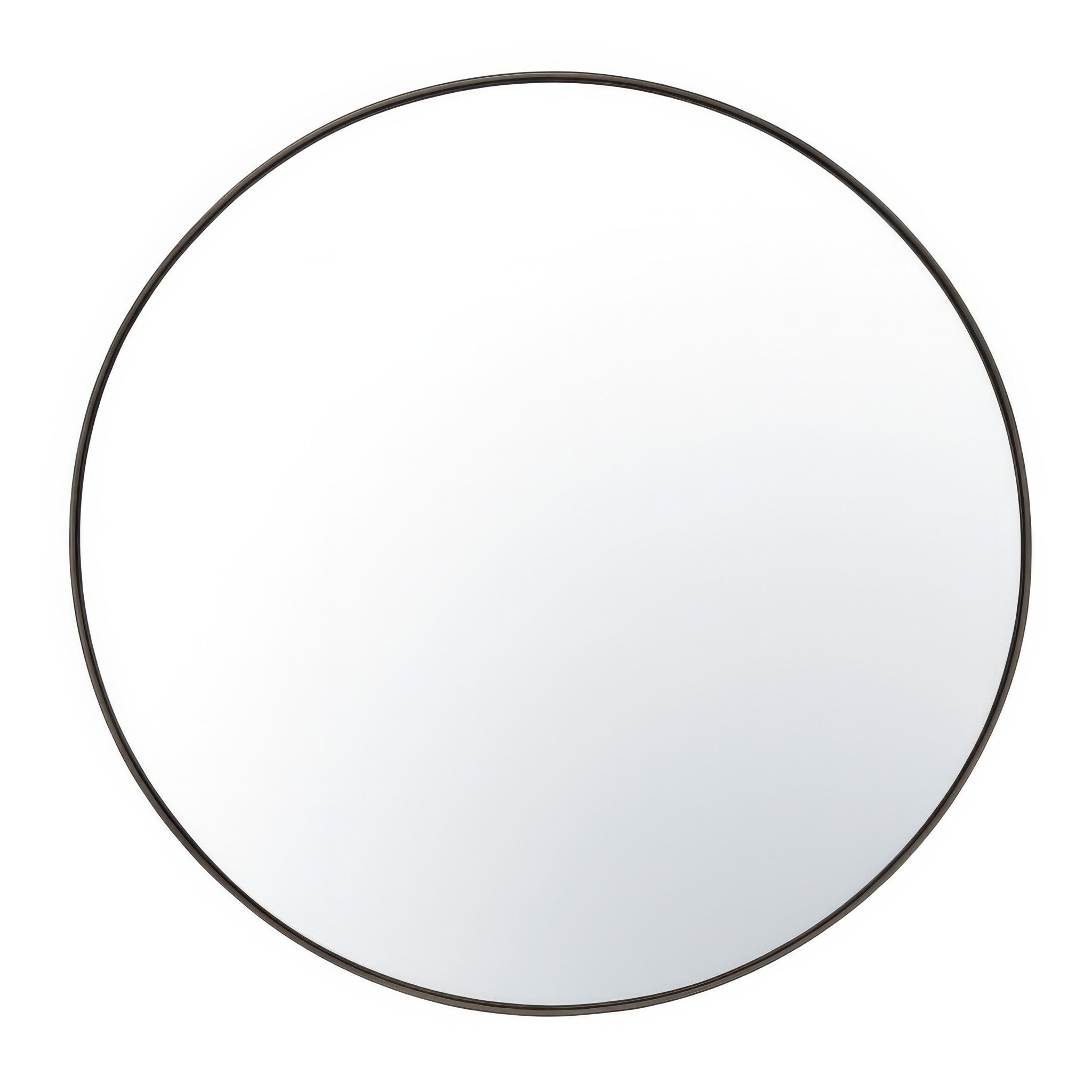 Tablet 30-in Round Wall Mirror - Bronze
