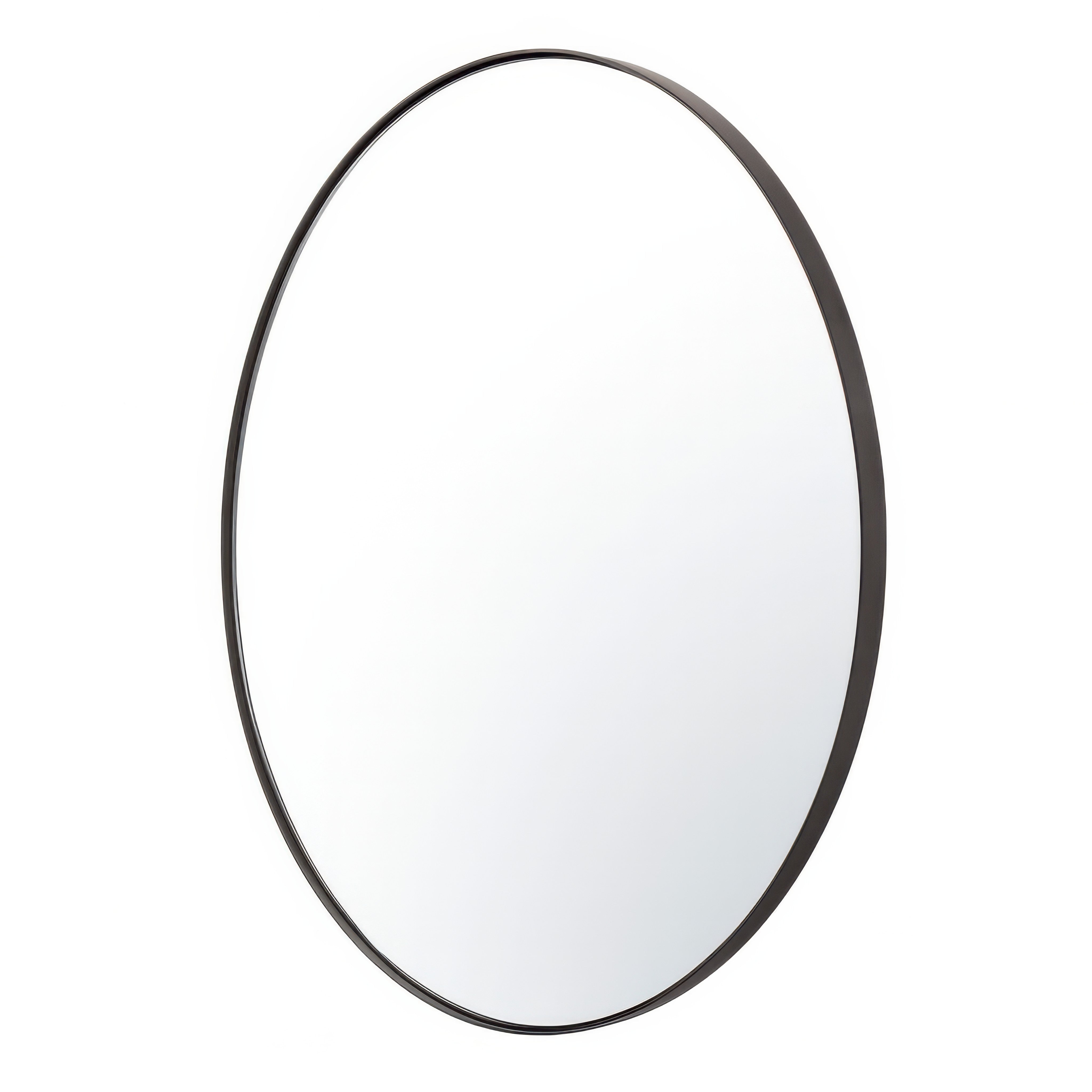 Tablet 30-in Round Wall Mirror - Bronze