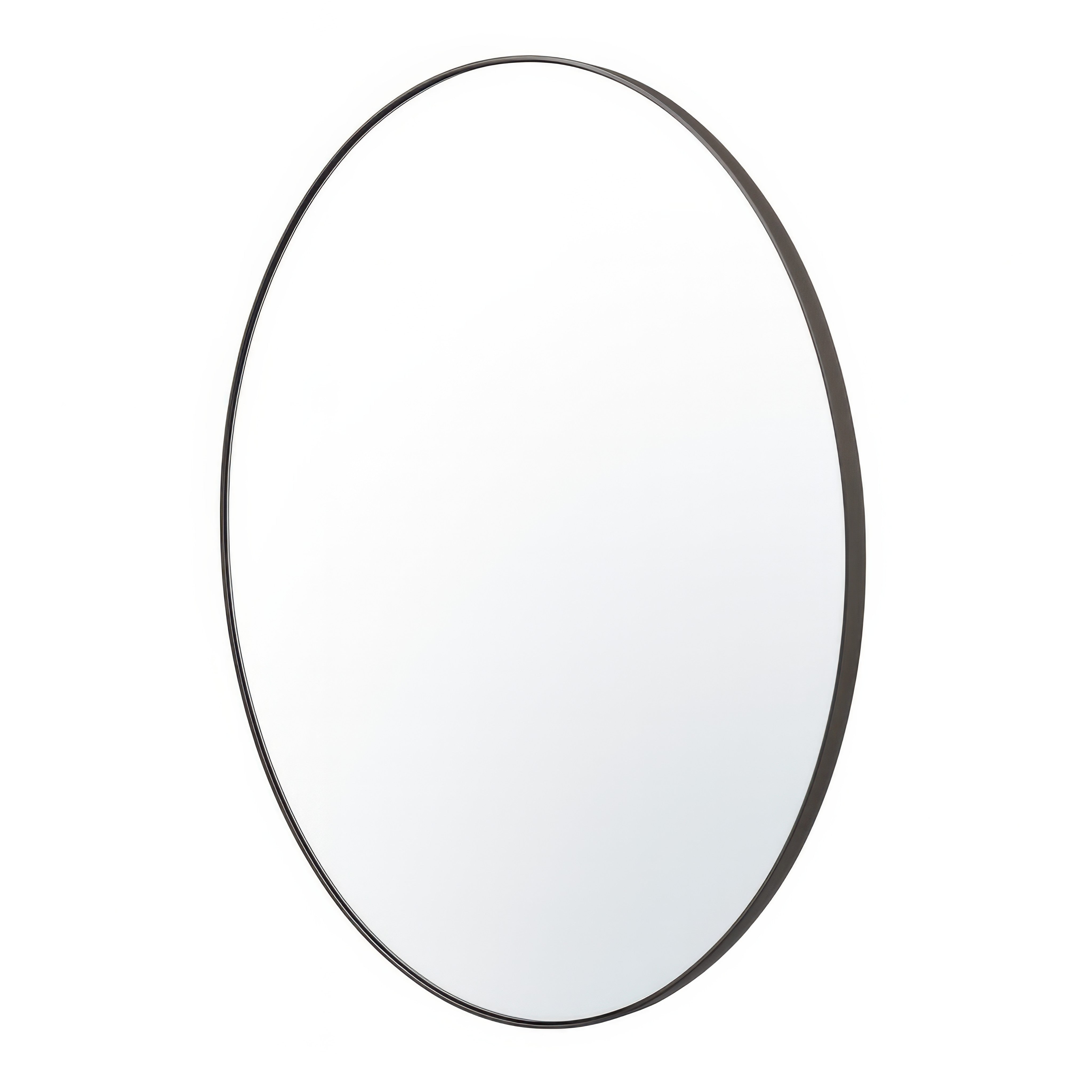Tablet 40-in Round Wall Mirror - Bronze