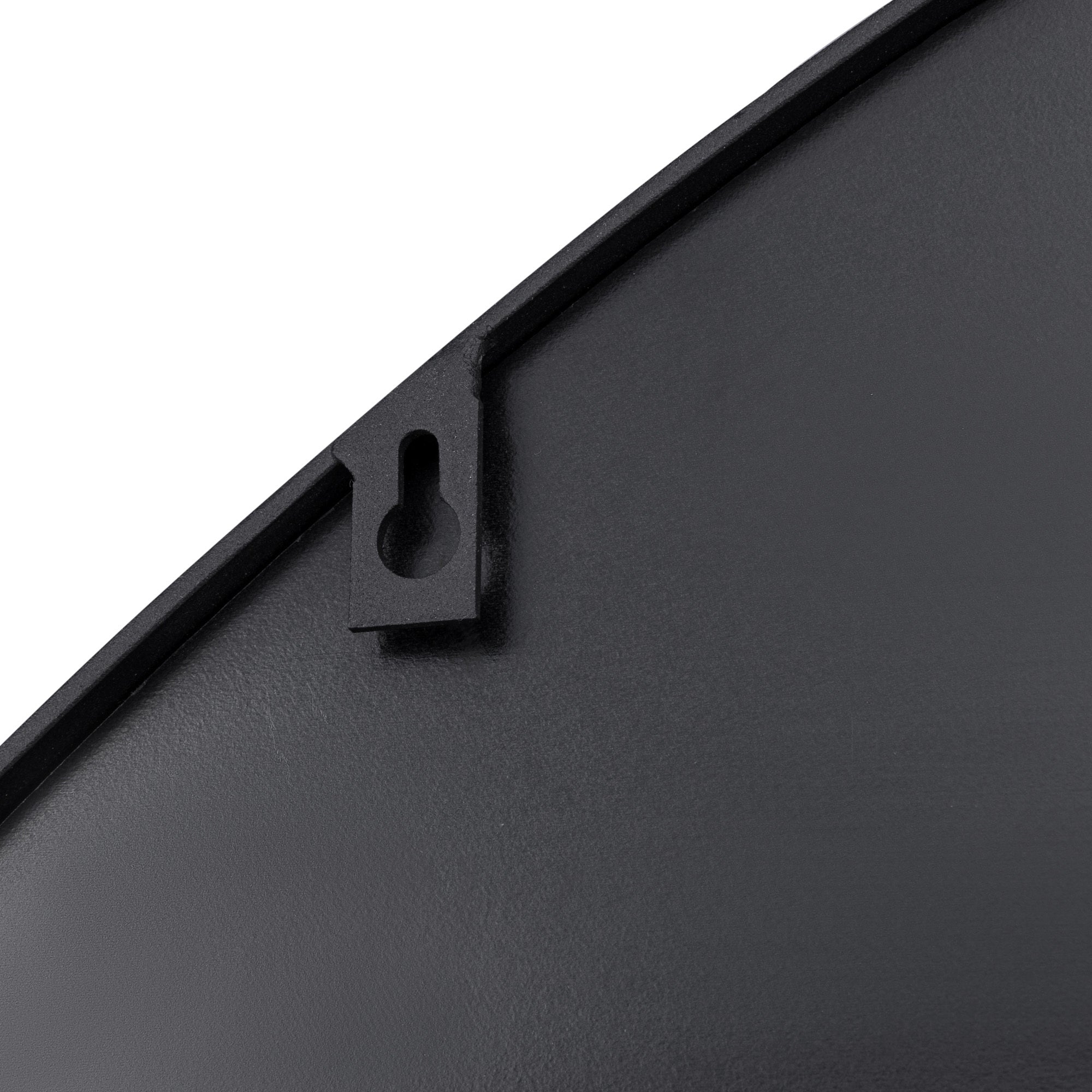 Tablet 50-in Round Wall Mirror - Black