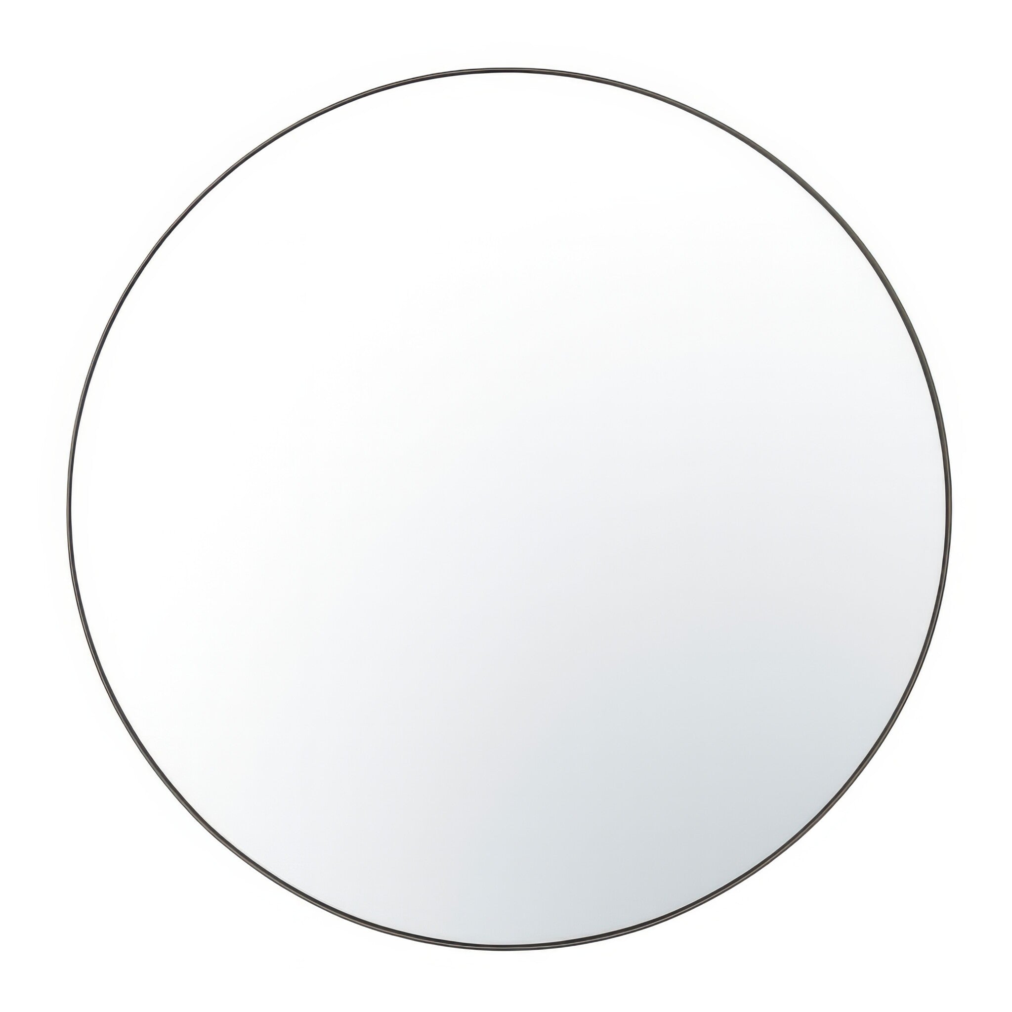 Tablet 50-in Round Wall Mirror - Bronze