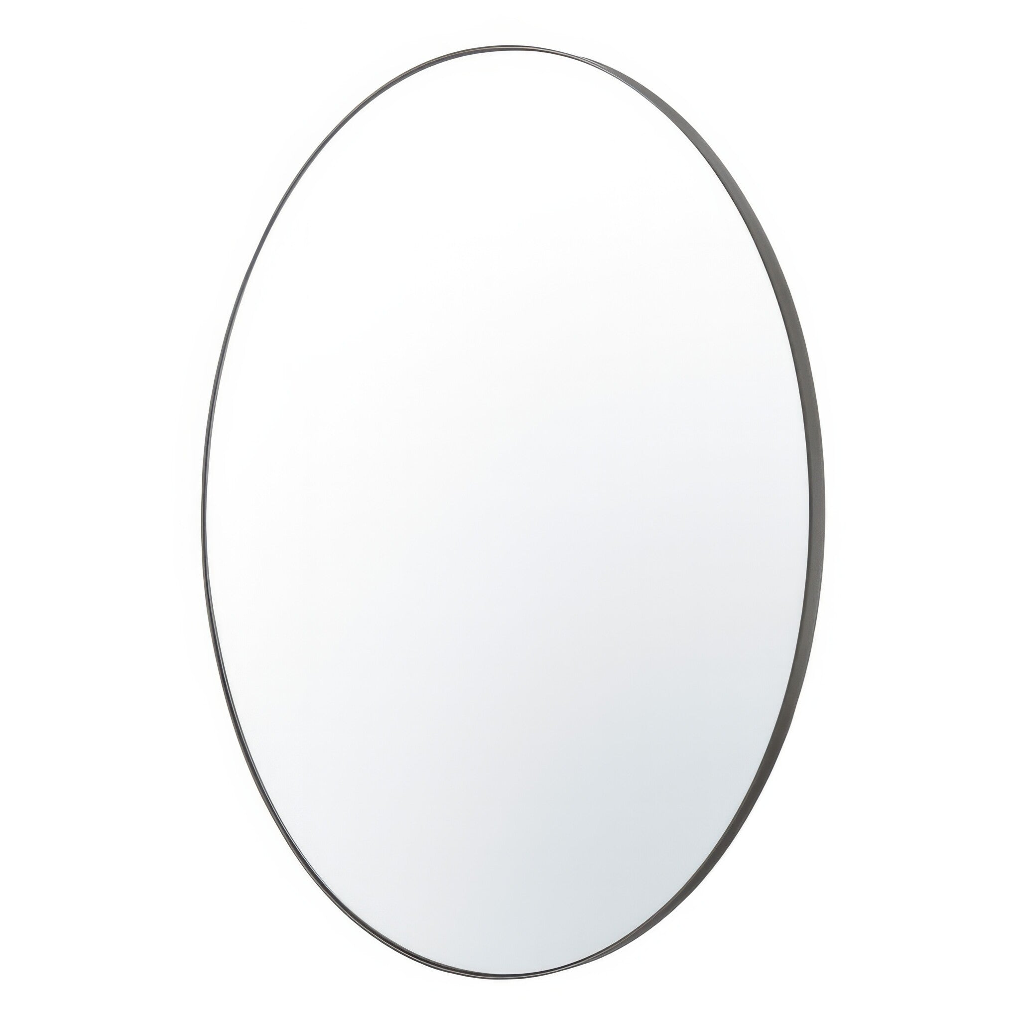 Tablet 50-in Round Wall Mirror - Bronze