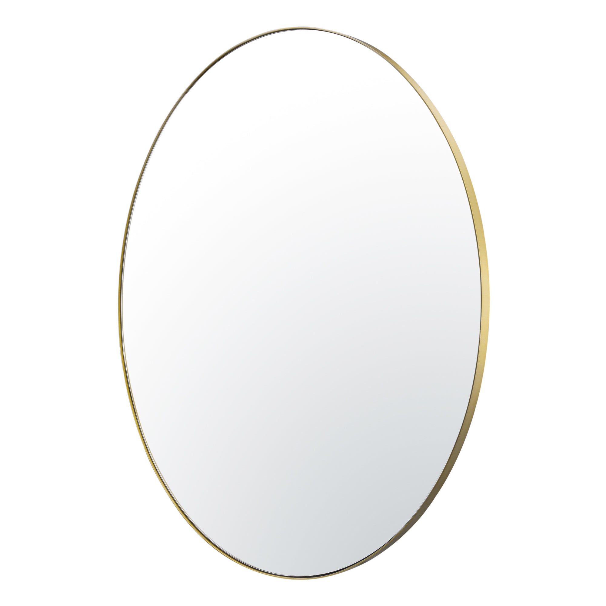 Tablet 50-in Round Wall Mirror - Gold