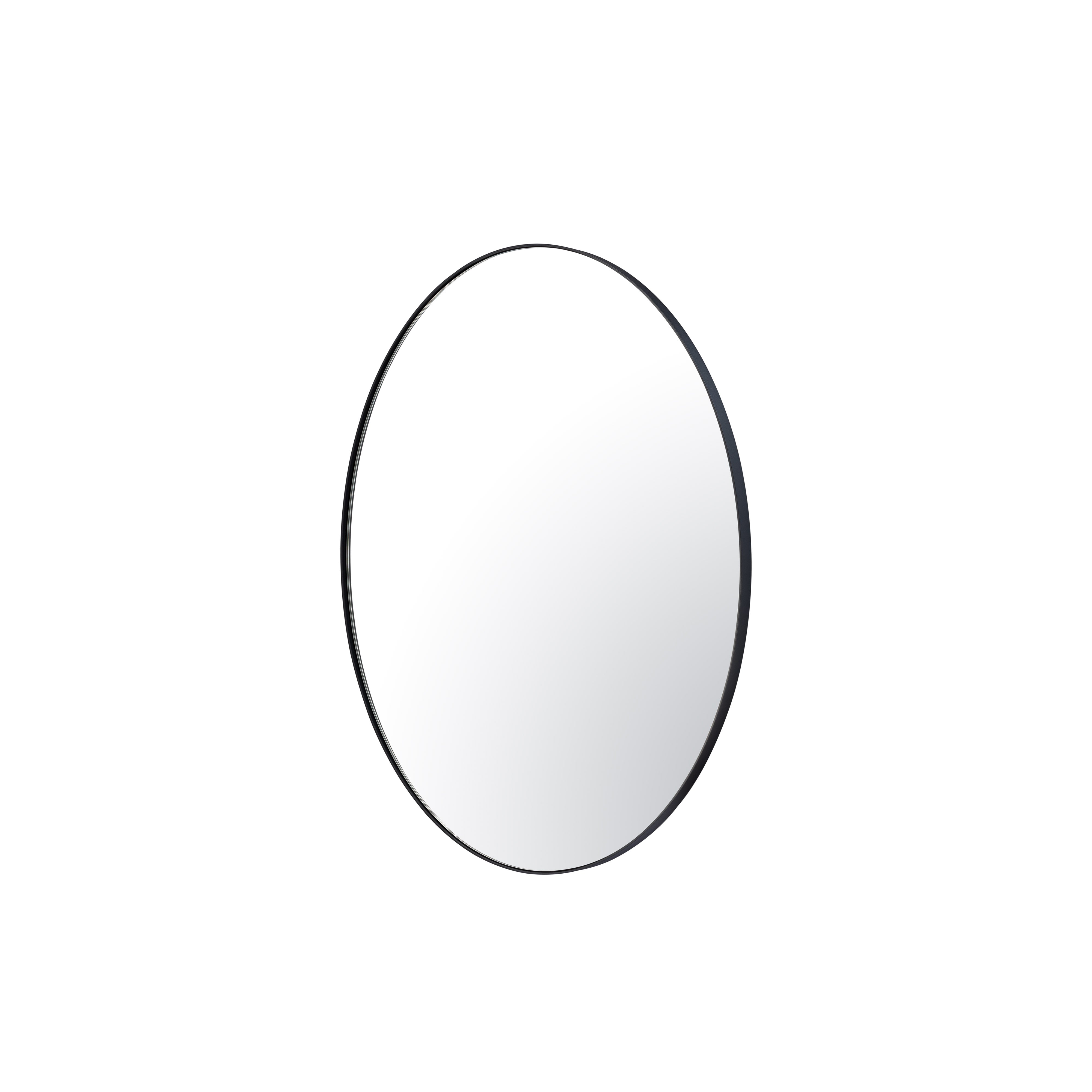 Tablet 22 x 30 Oval Mirror - Black