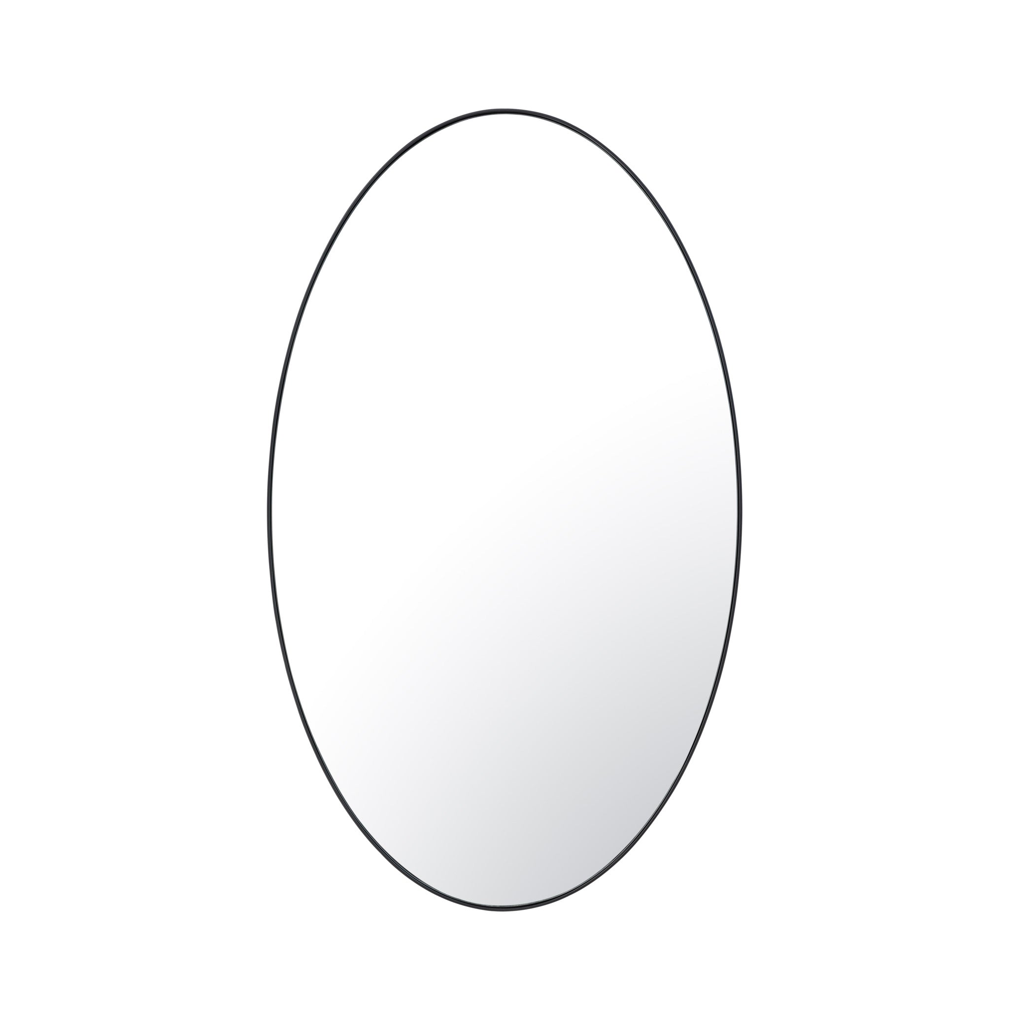 Tablet 24 x 40 Oval Mirror - Black