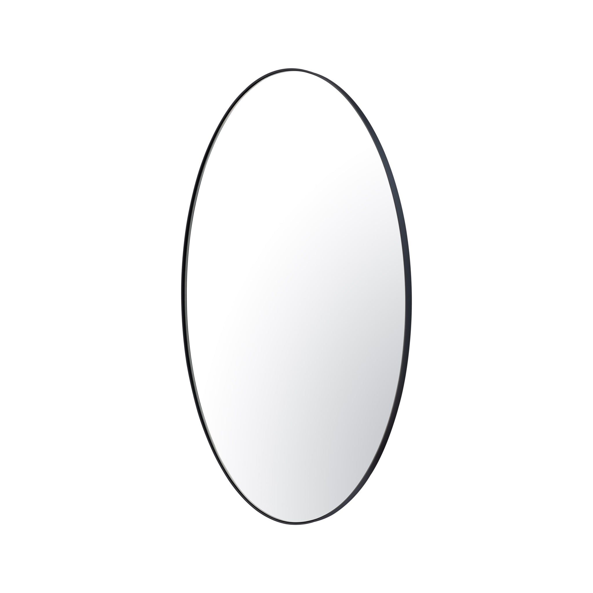 Tablet 24 x 40 Oval Mirror - Black