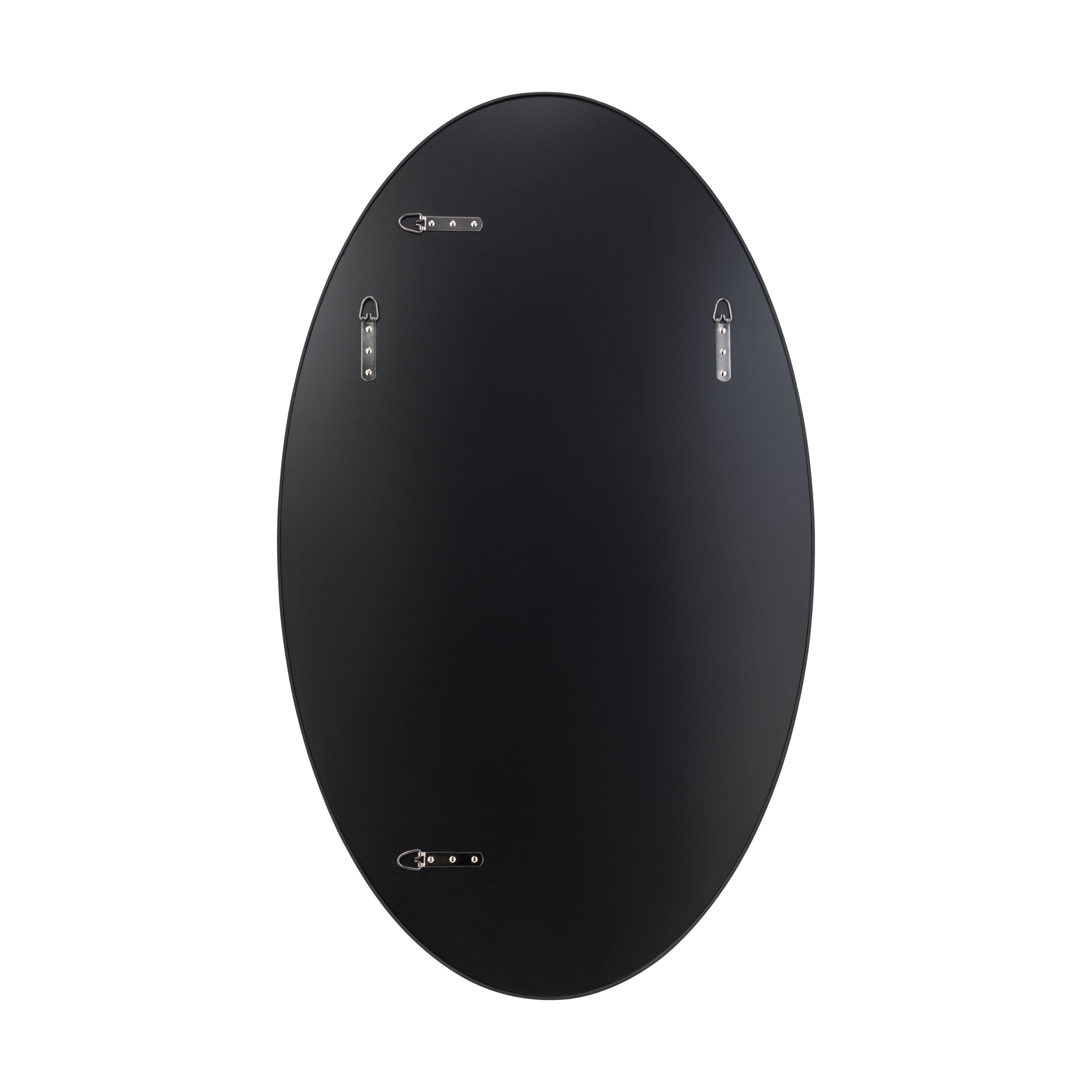 Tablet 24 x 40 Oval Mirror - Black
