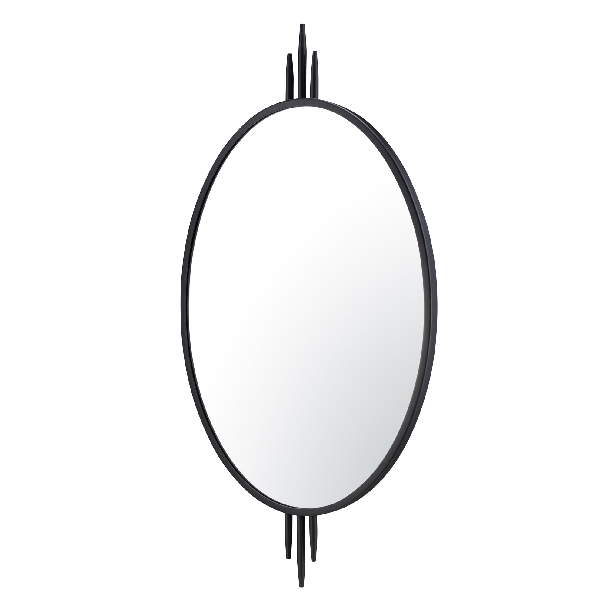 Propaganda 22x41 Oval Wall Mirror - Black