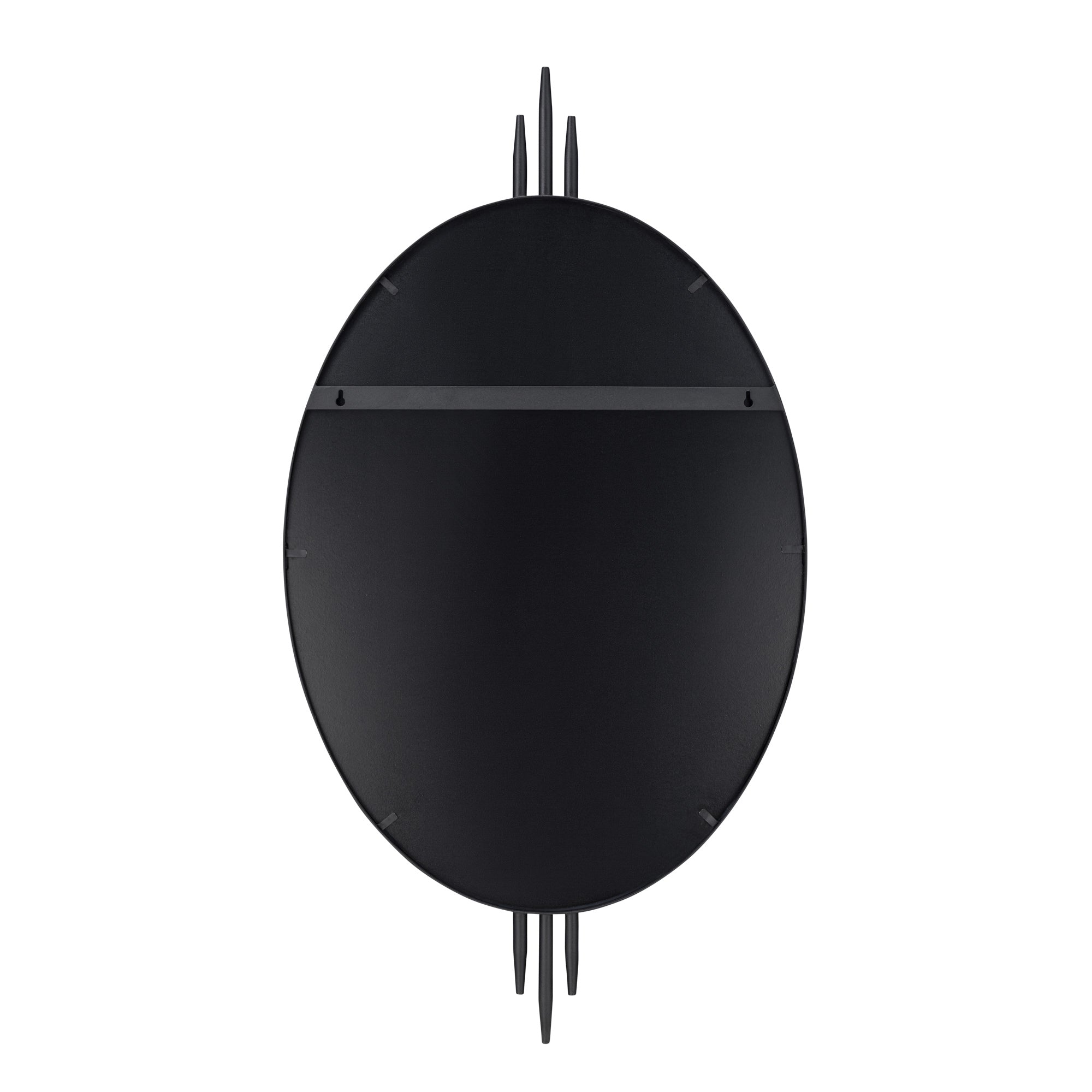 Propaganda 22x41 Oval Wall Mirror - Black