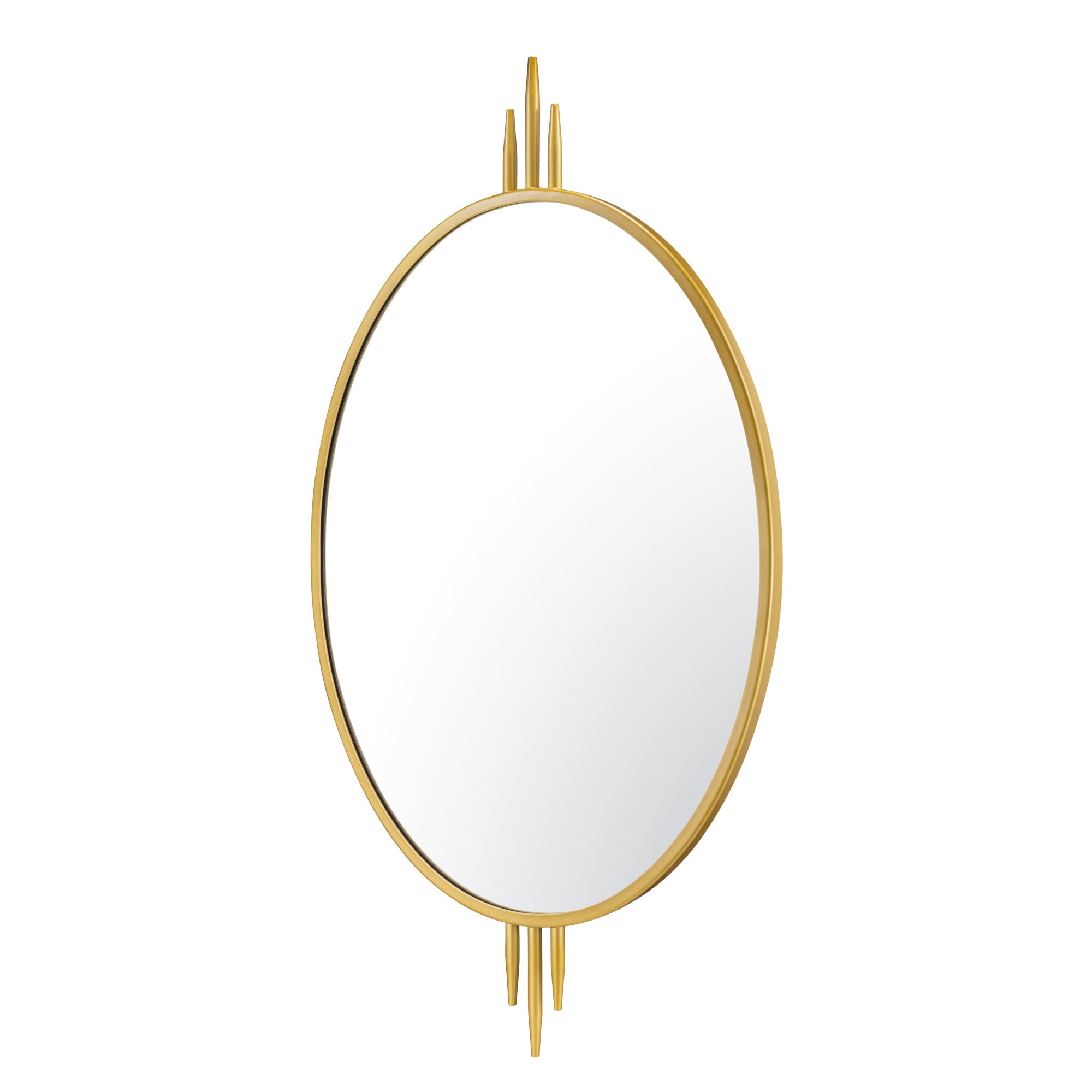 Propaganda 22x41 Oval Wall Mirror - Gold