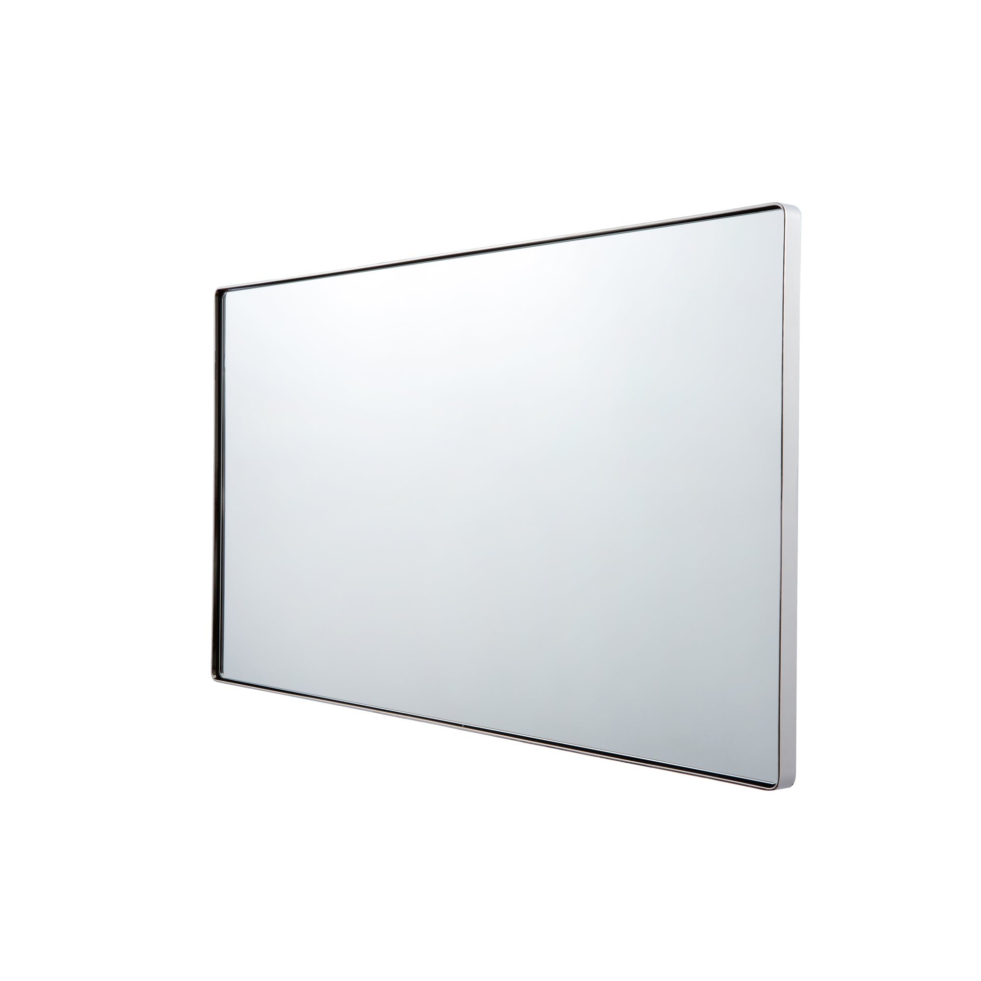 Kye 22x40 Rounded Rectangular Wall Mirror - Polished Nickel