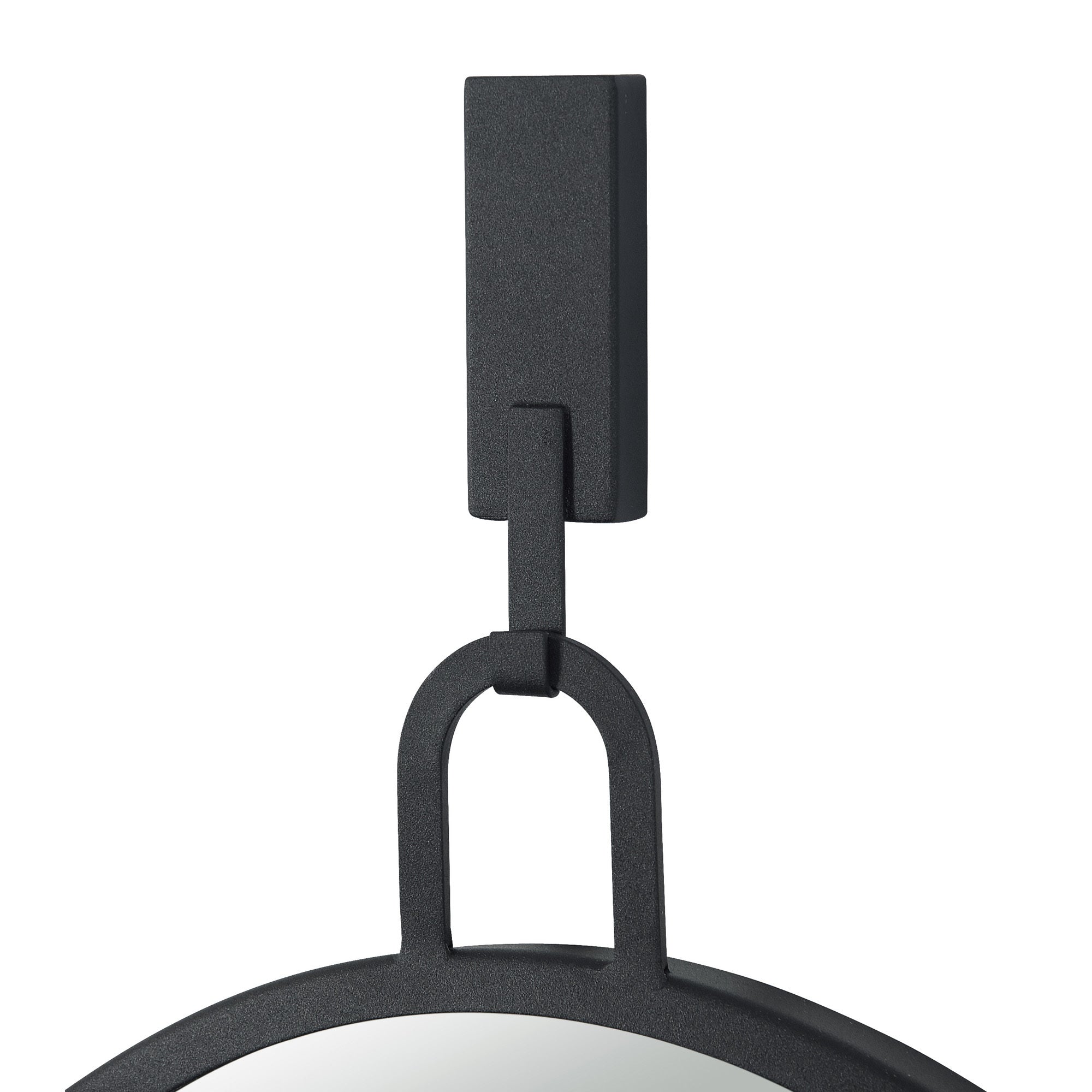 Stopwatch 22x30 Oval Powder Room Mirror - Black