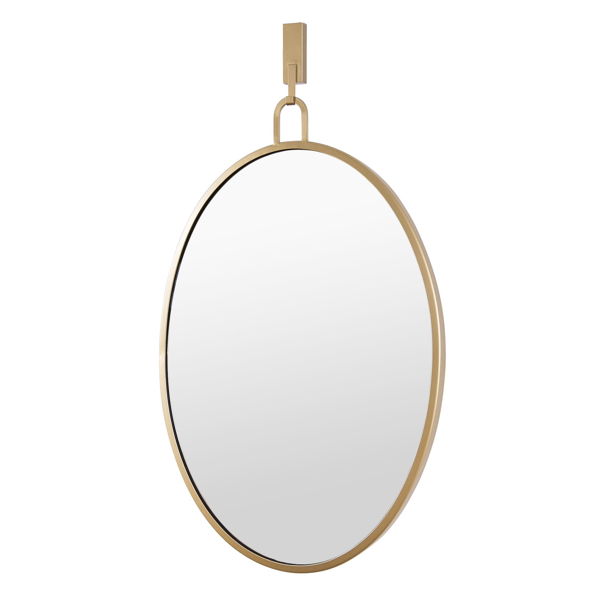 Stopwatch 22x30 Oval Powder Room Mirror - Gold