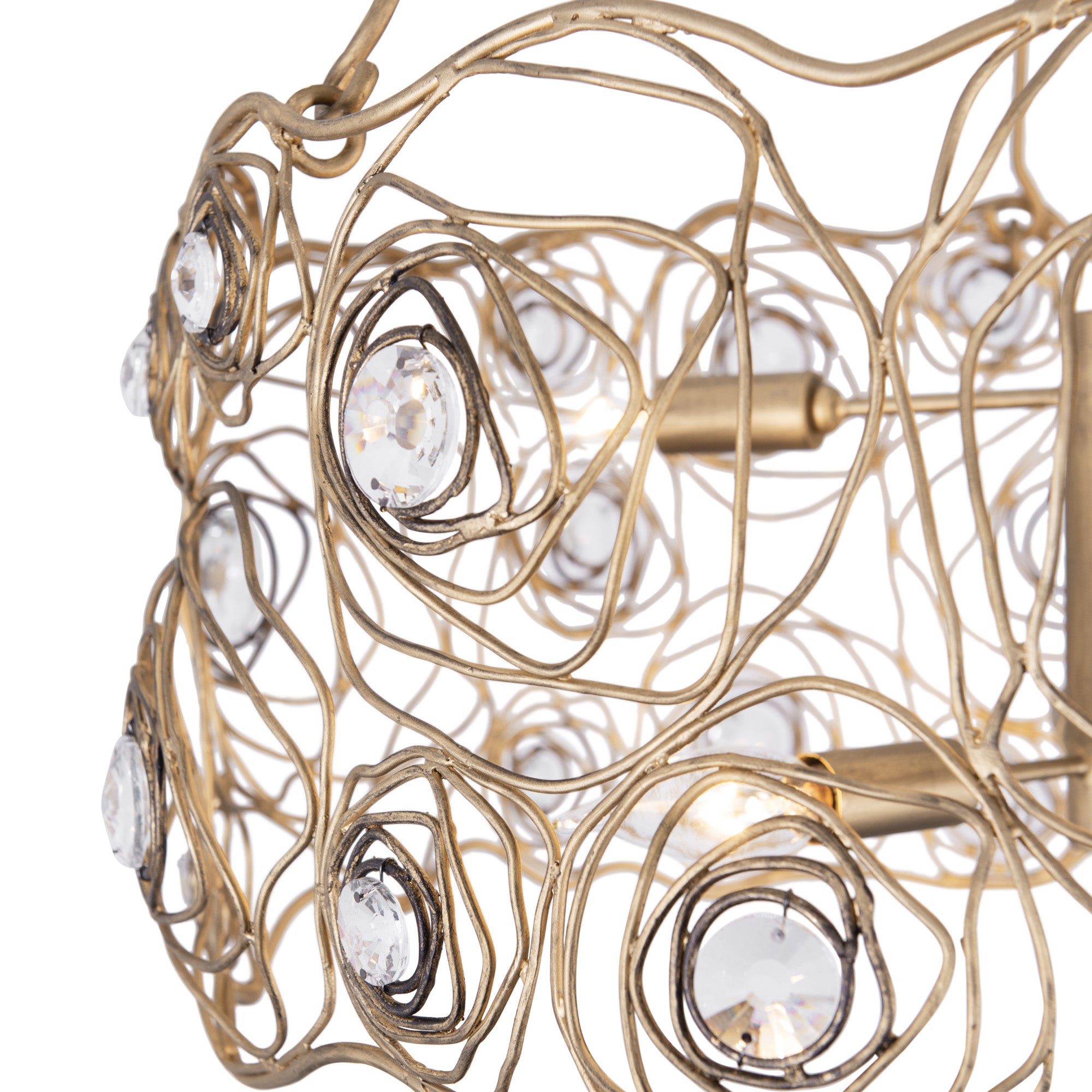 Ethereal Rose 6-Light Chandelier - Havana Gold Ombre