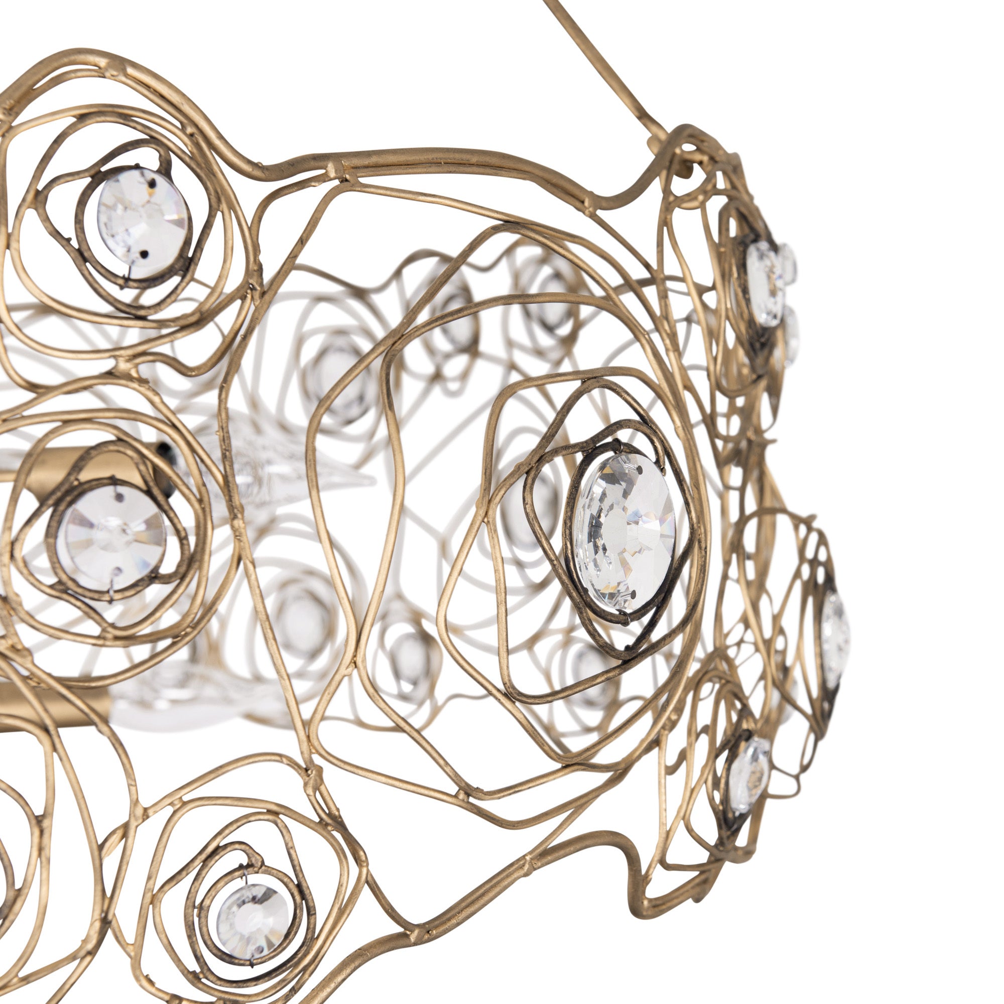 Ethereal Rose 8 Light Chandelier - Havana Gold Ombre