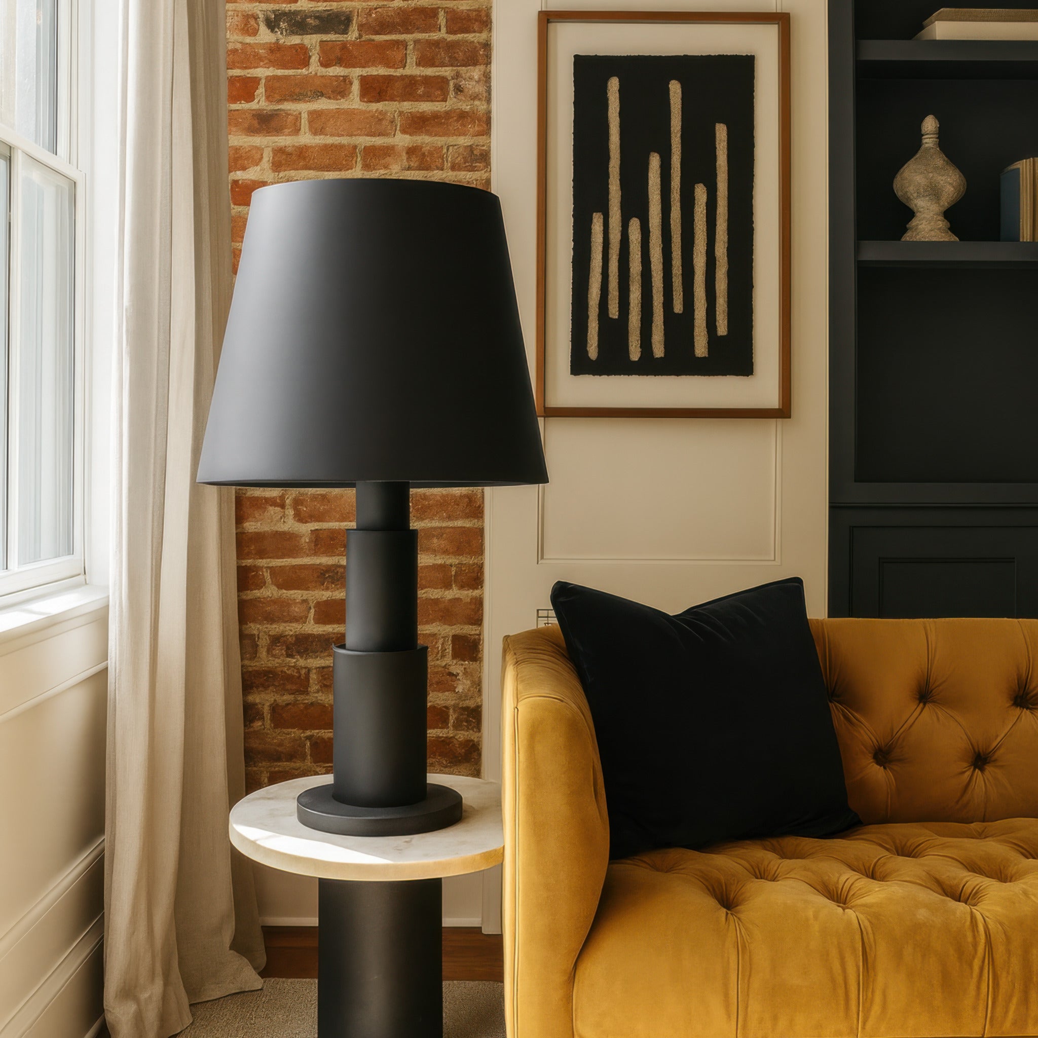 Giustino 3 Light Table Lamp - Matte Black