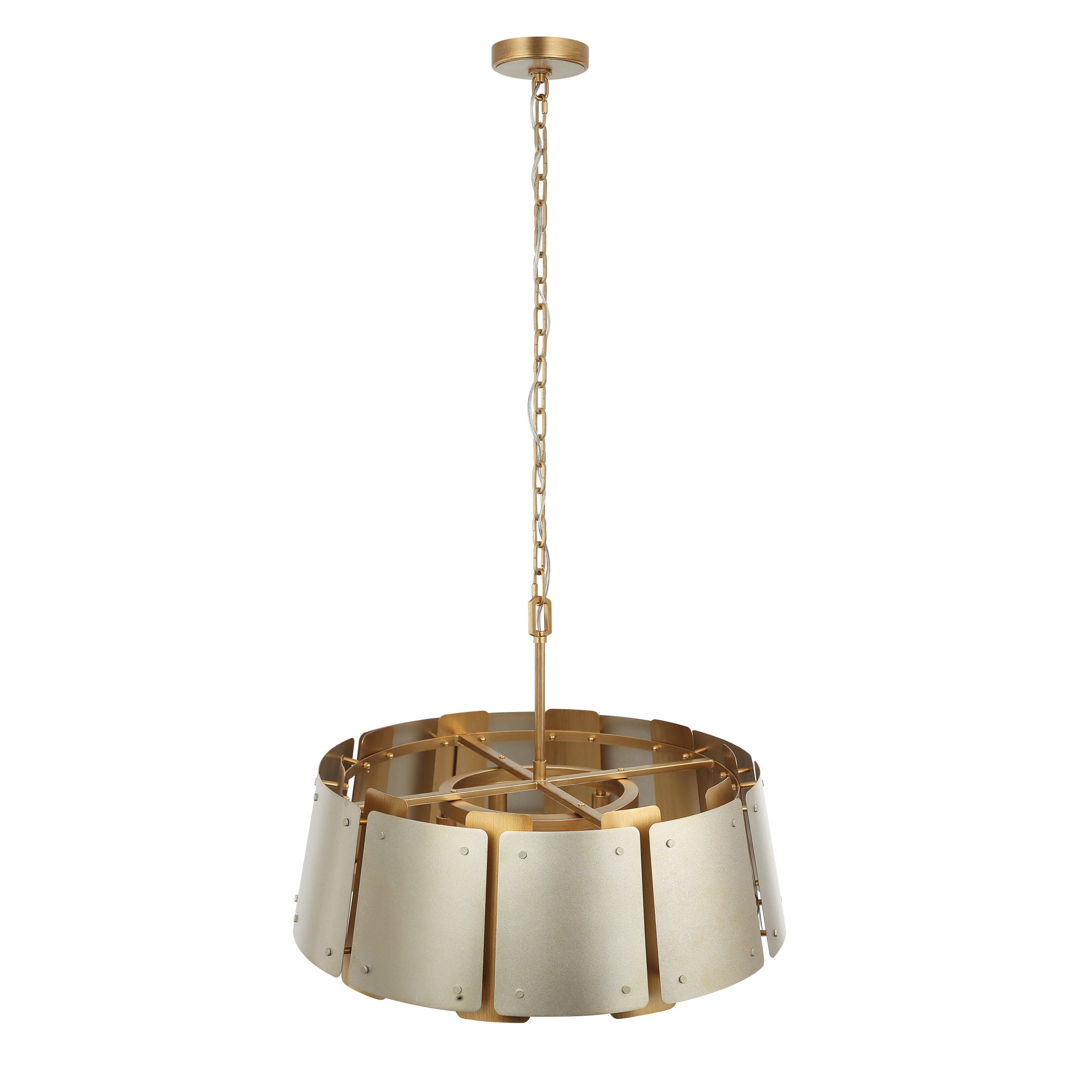 Peep Show 5-Light Pendant - Sunwashed Silver/Brushed Sienna