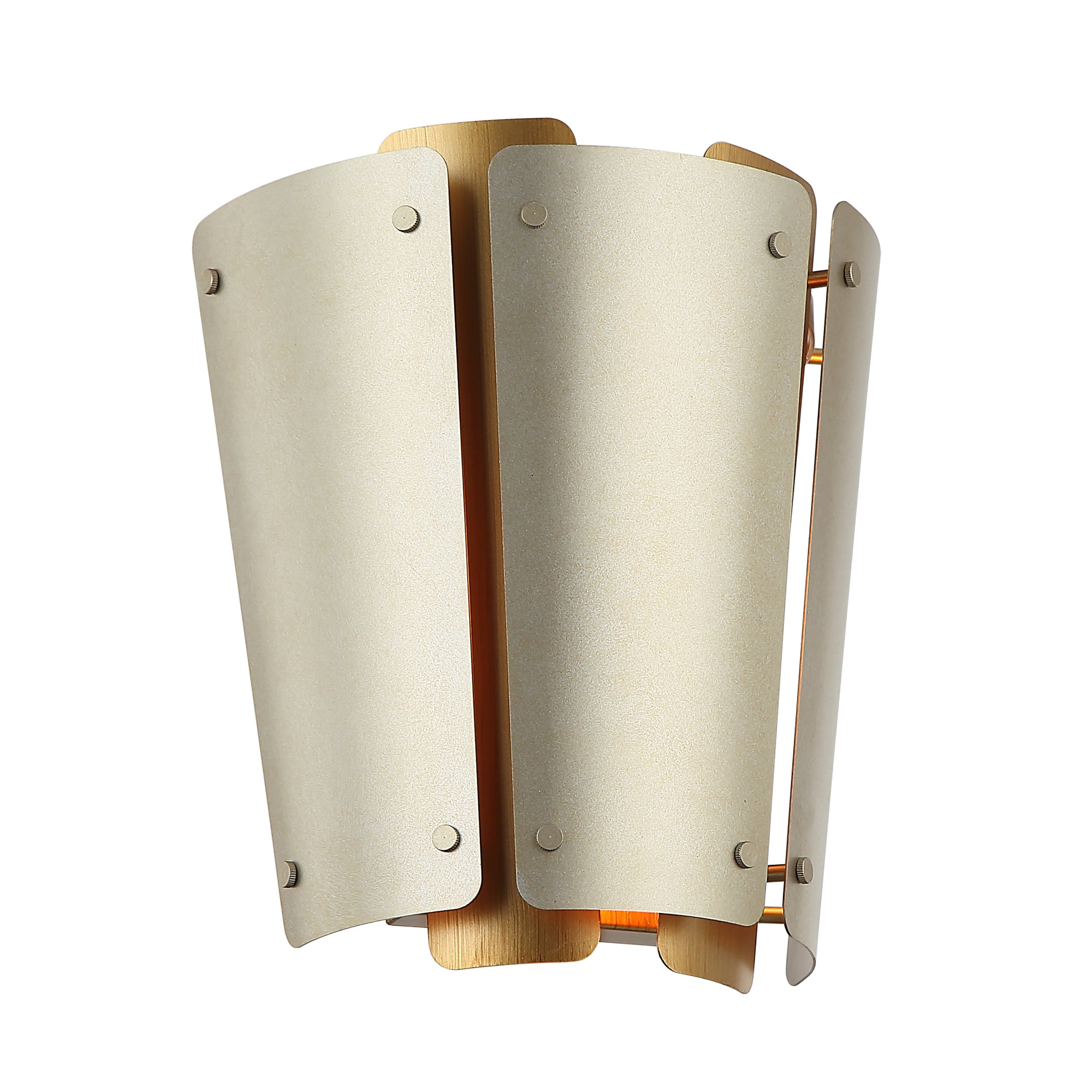 Peep Show 1-Light Sconce - Sunwashed Silver/Brushed Sienna
