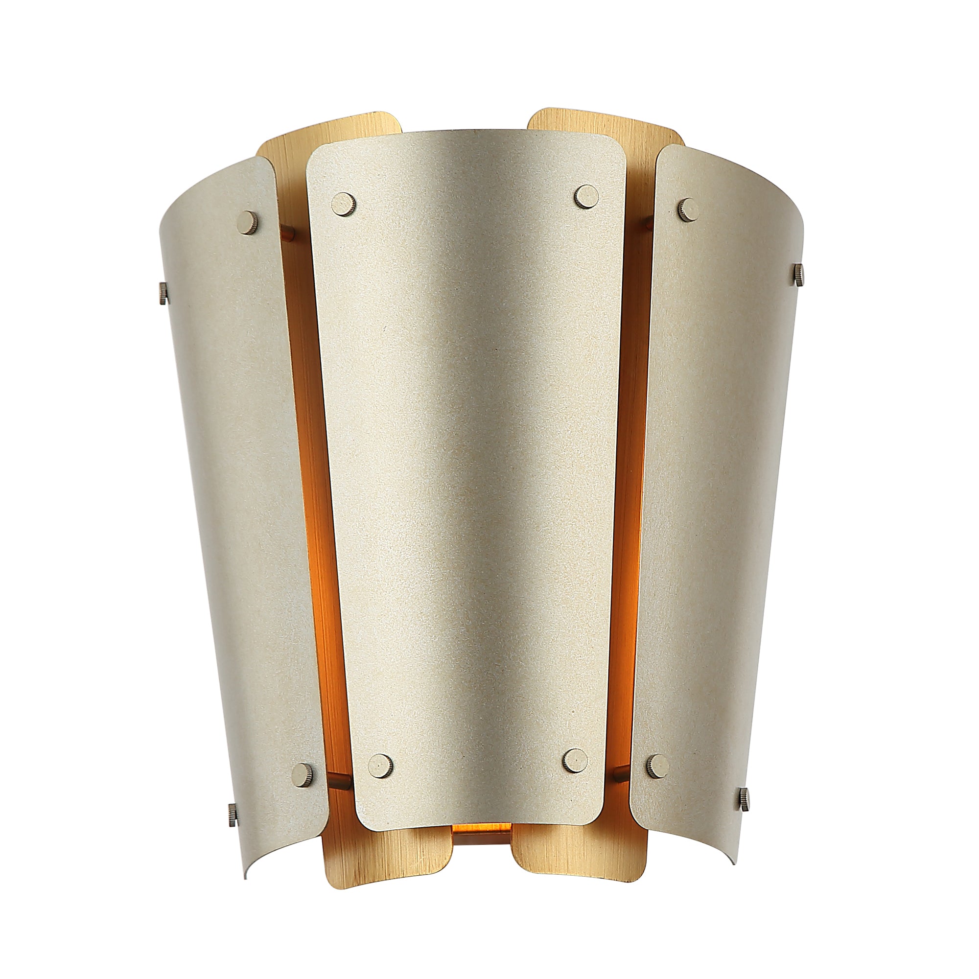 Peep Show 1-Light Sconce - Sunwashed Silver/Brushed Sienna