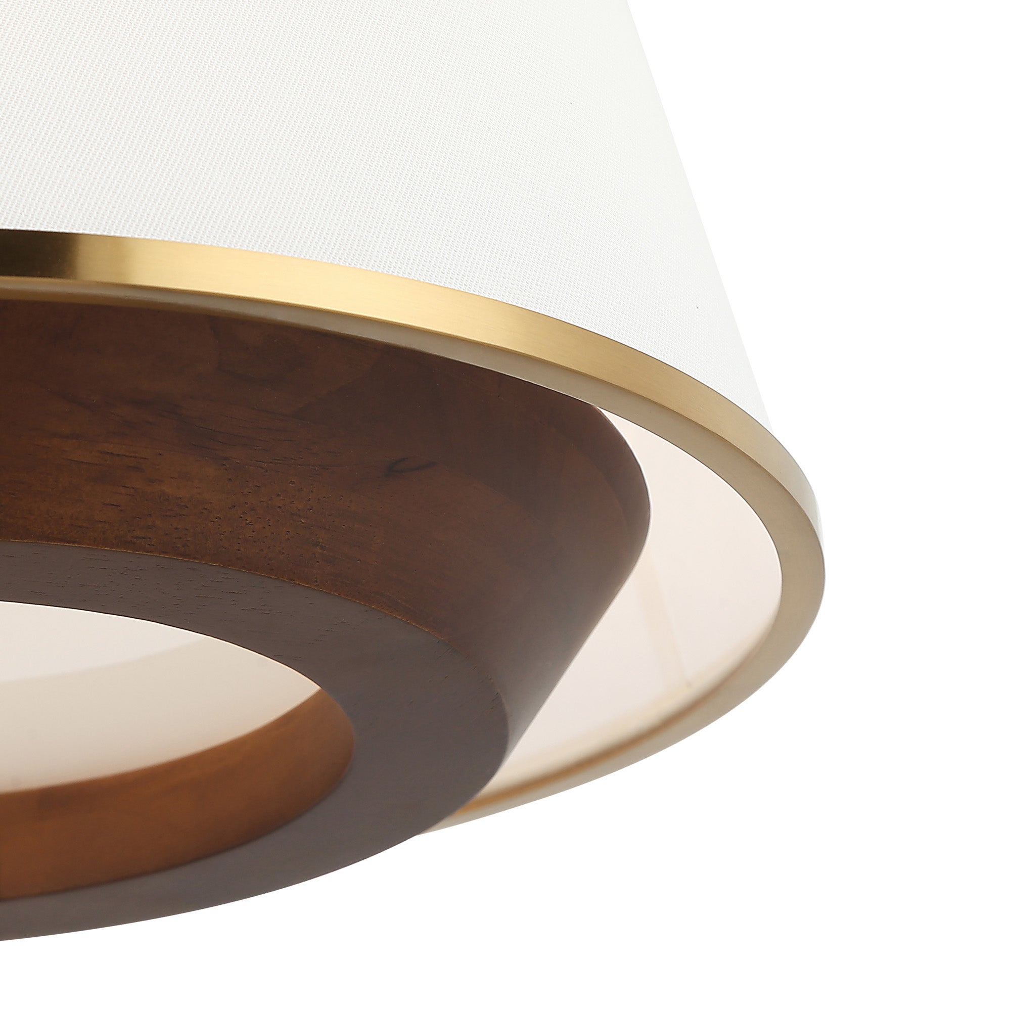 Desert Flyer 3-Light Foyer - Satin Brass/Medium Walnut