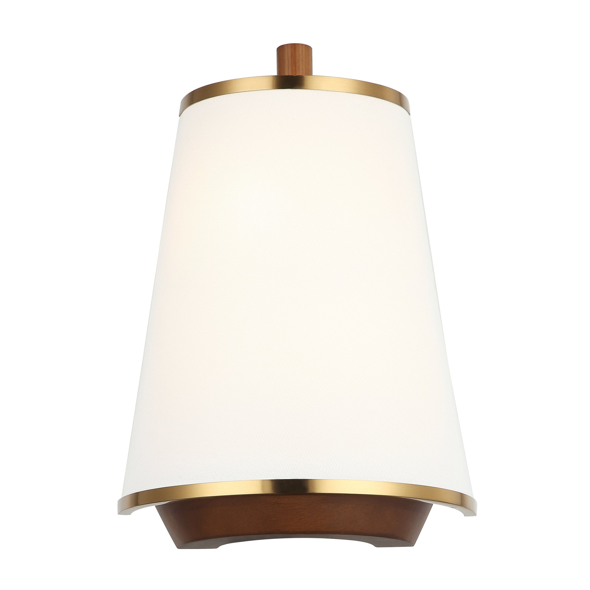 Desert Flyer 2-Light Sconce - Satin Brass/Medium Walnut