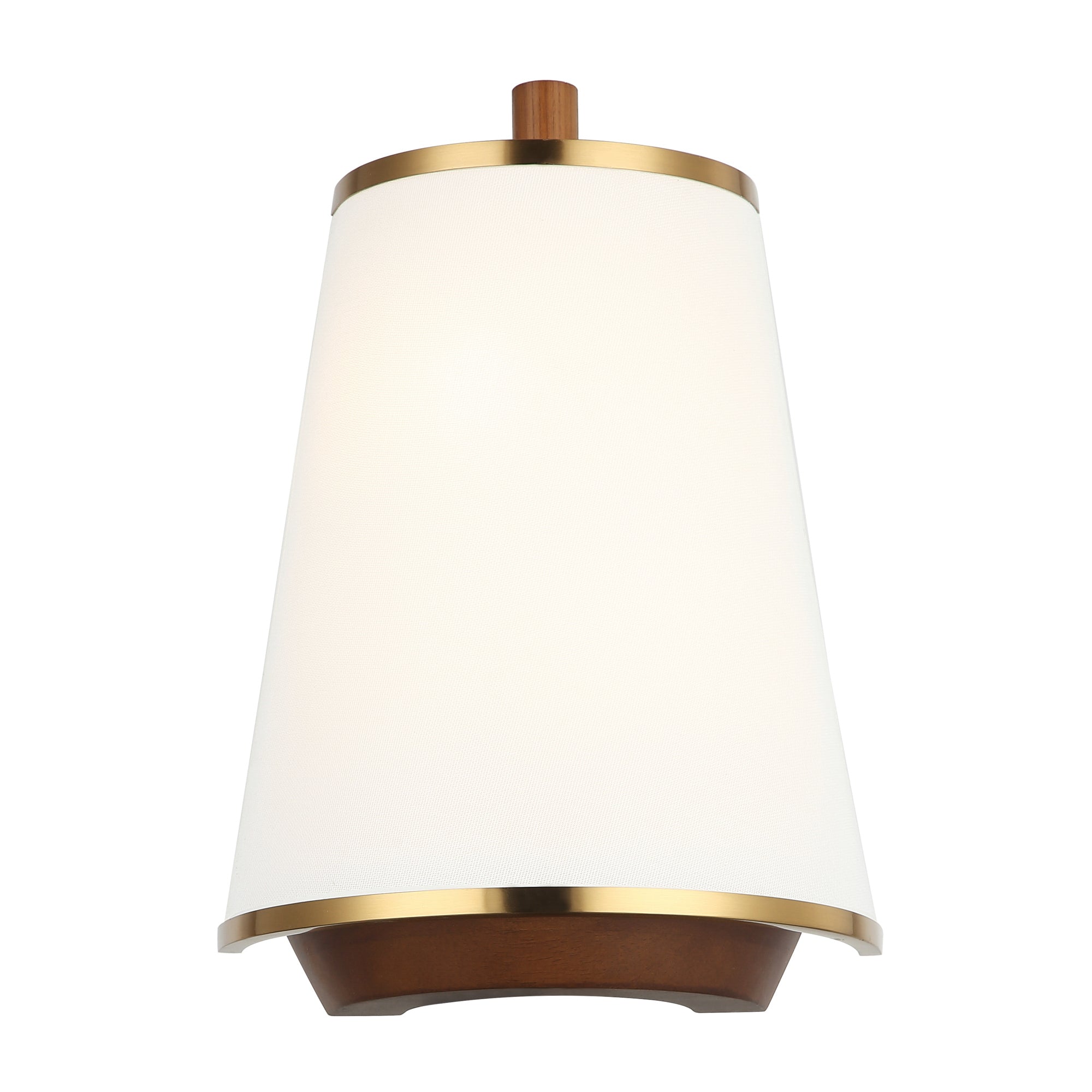 Desert Flyer 2-Light Sconce - Satin Brass/Medium Walnut