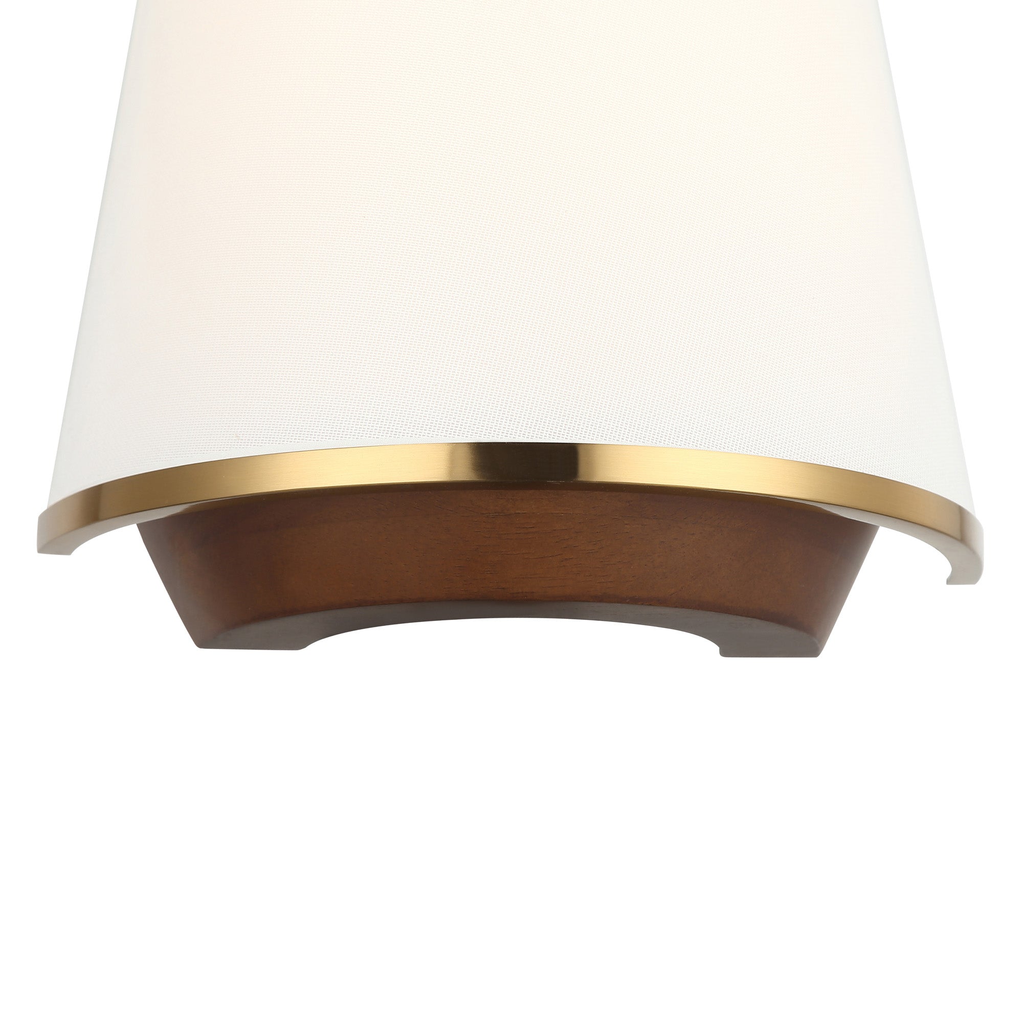 Desert Flyer 2-Light Sconce - Satin Brass/Medium Walnut