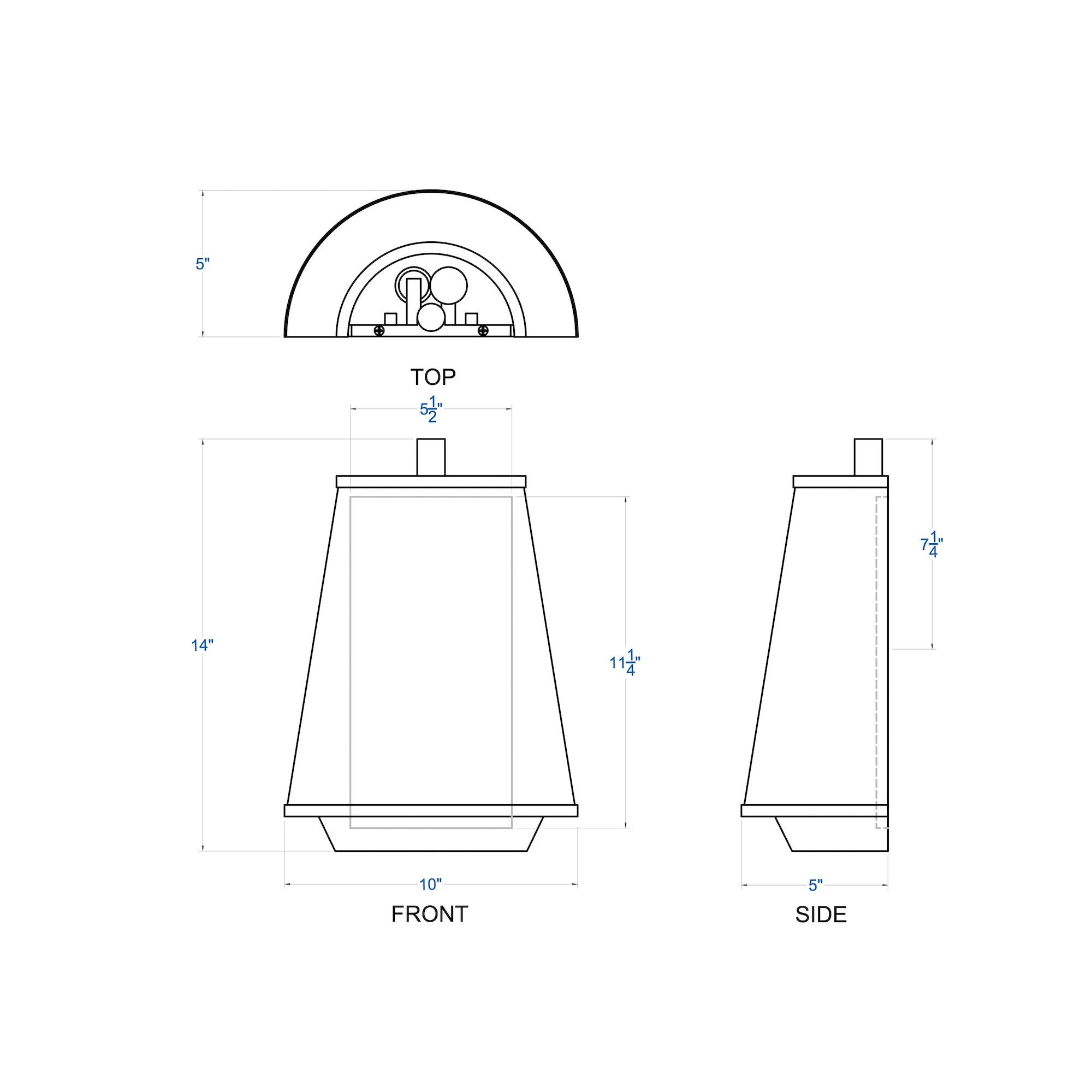 Desert Flyer 2-Light Sconce - Satin Brass/Medium Walnut