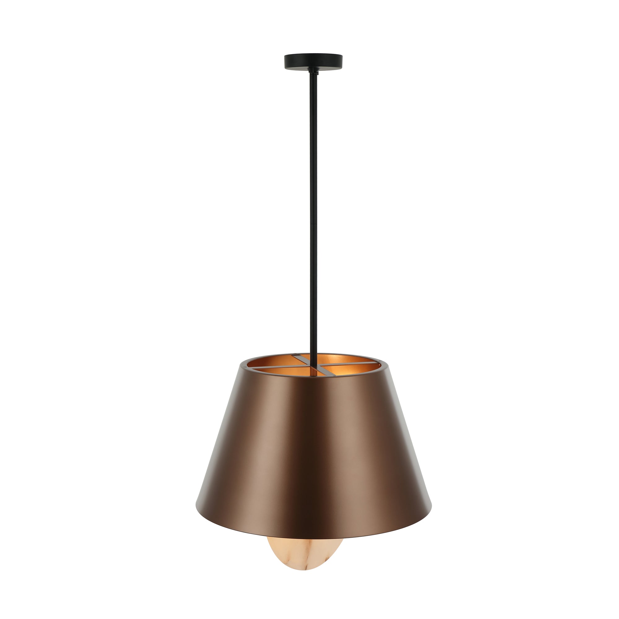 Rock On 4-Light Pendant - Brontourage/Matte Black