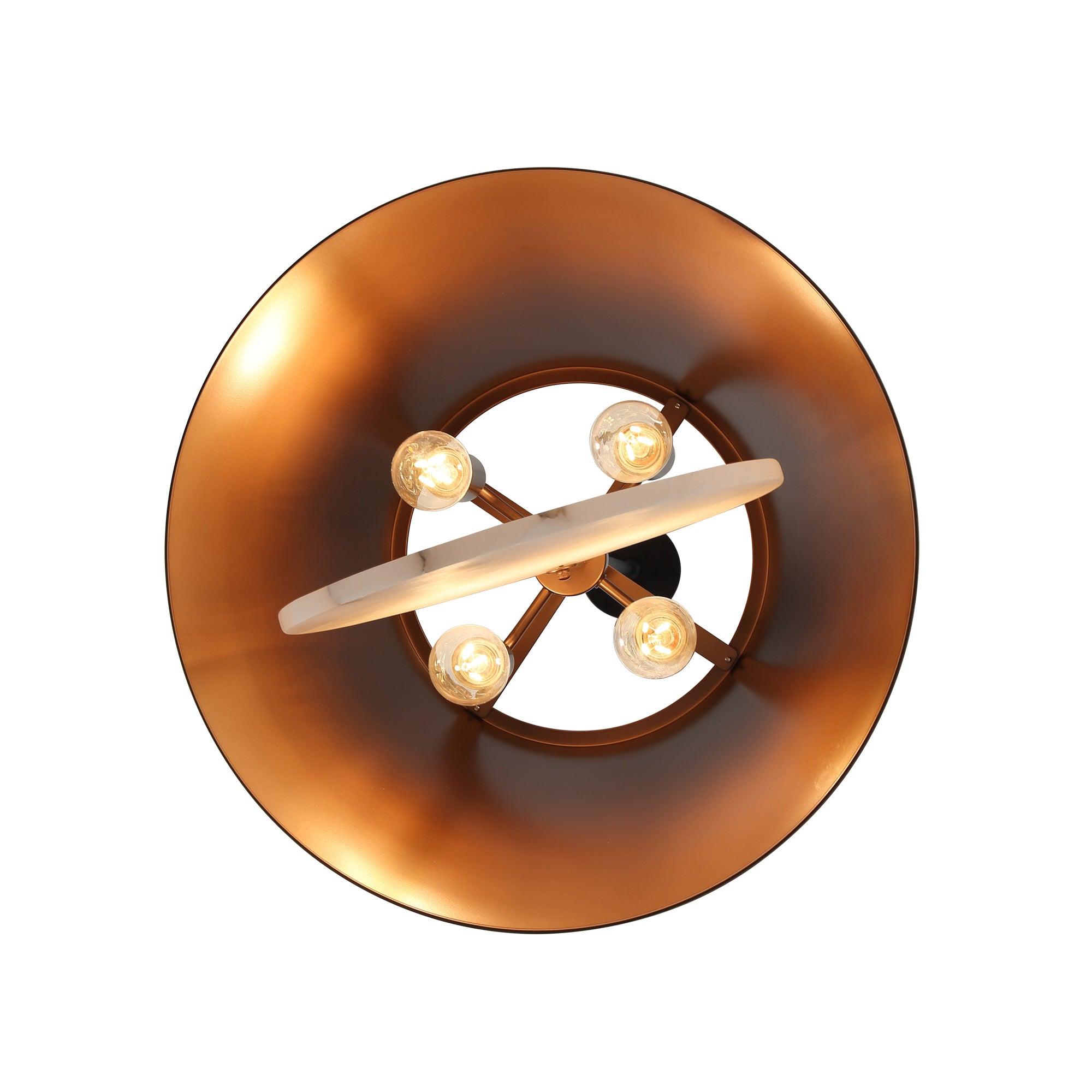 Rock On 4-Light Pendant - Brontourage/Matte Black