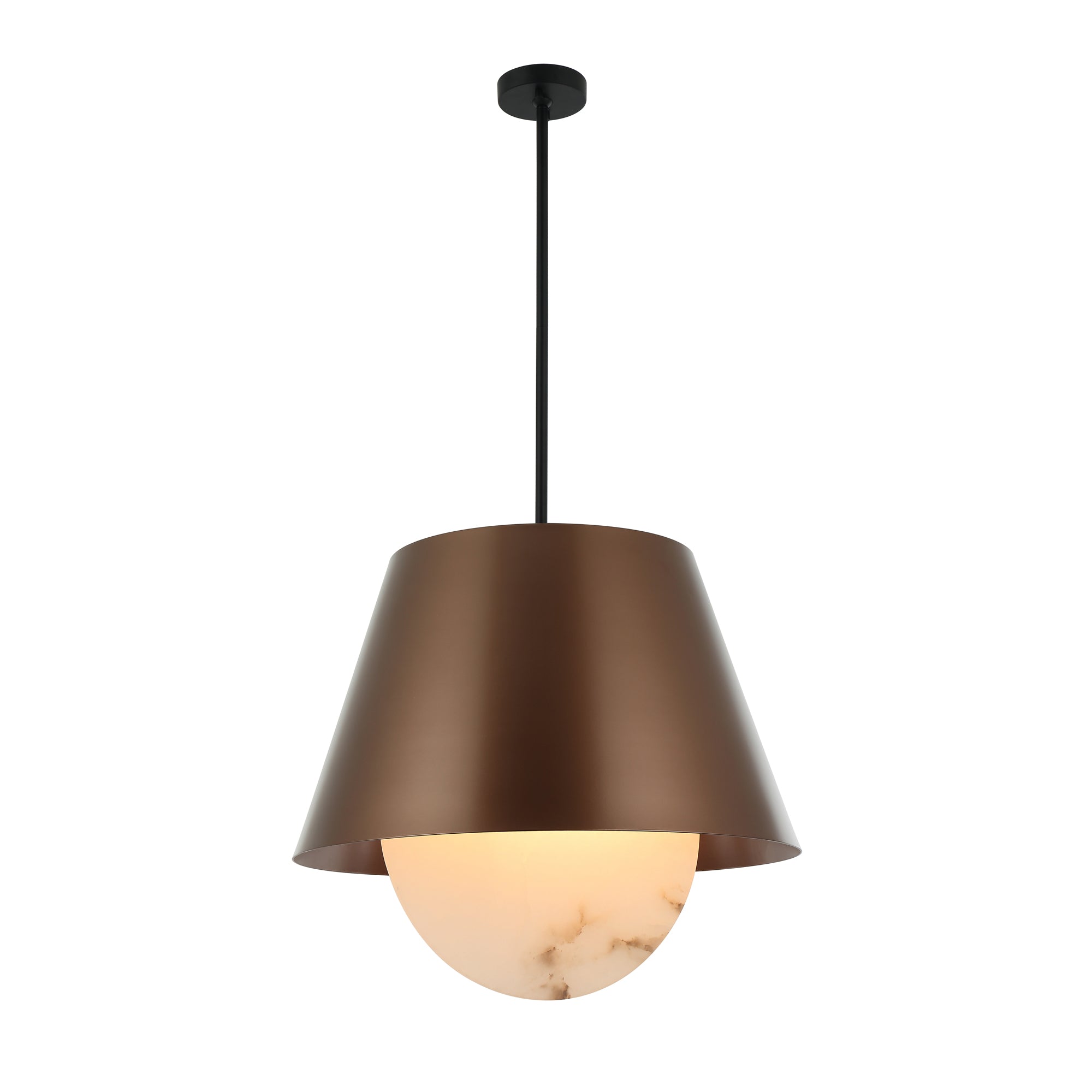 Rock On 6-Light Pendant - Brontourage/Matte Black