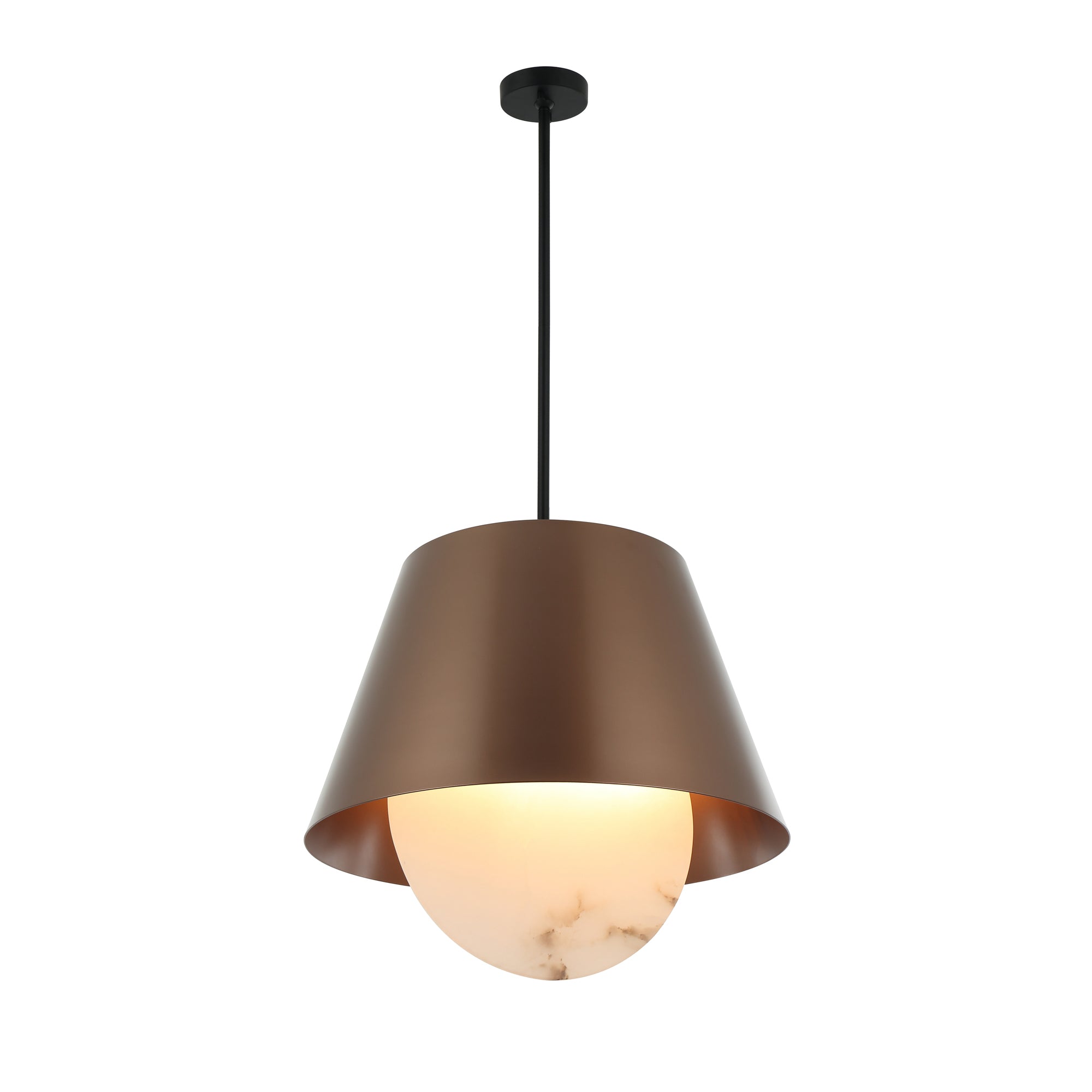 Rock On 6 Light Pendant - Brontourage/Matte Black