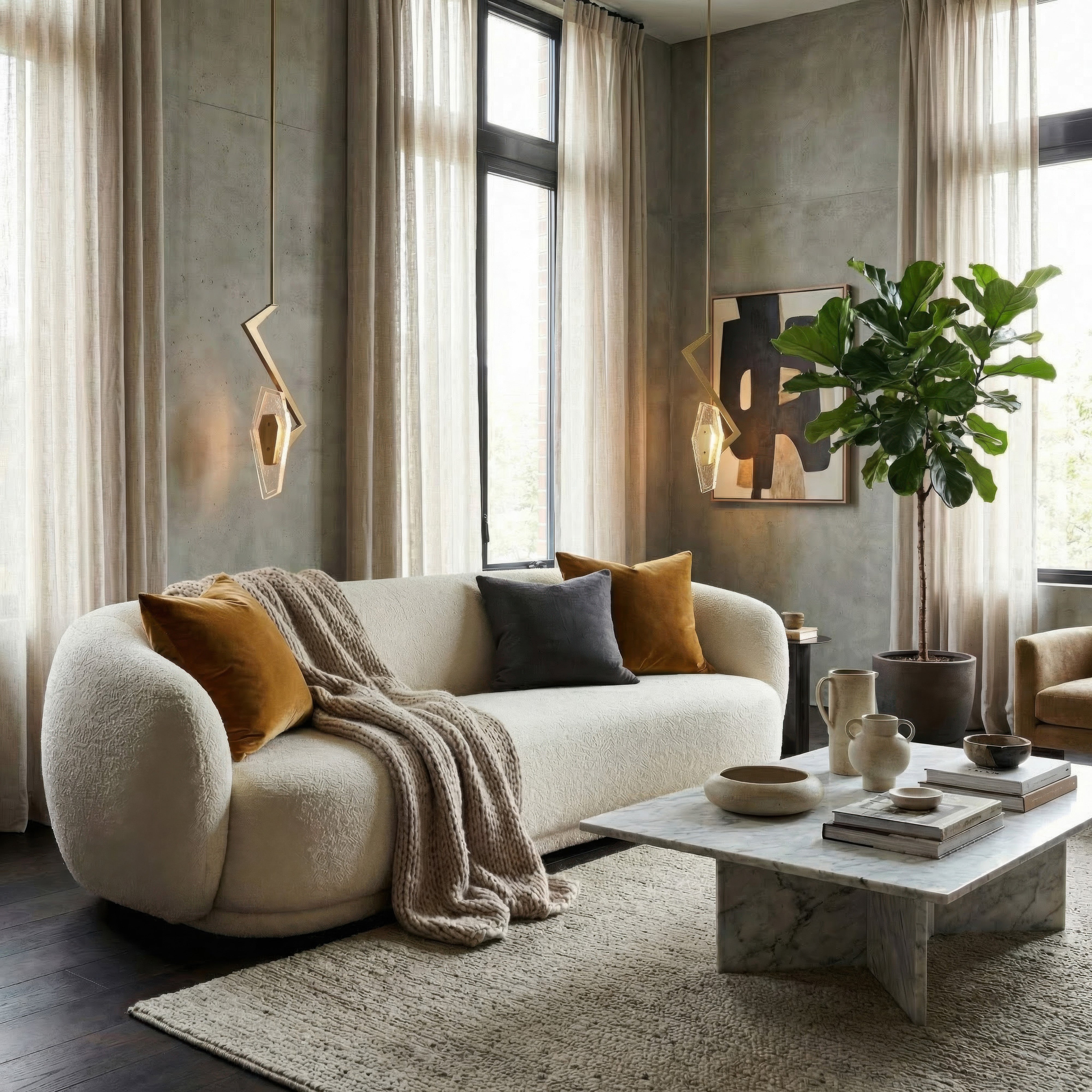 Down the Wrong Path 1 Light Pendant - Brass Kisser