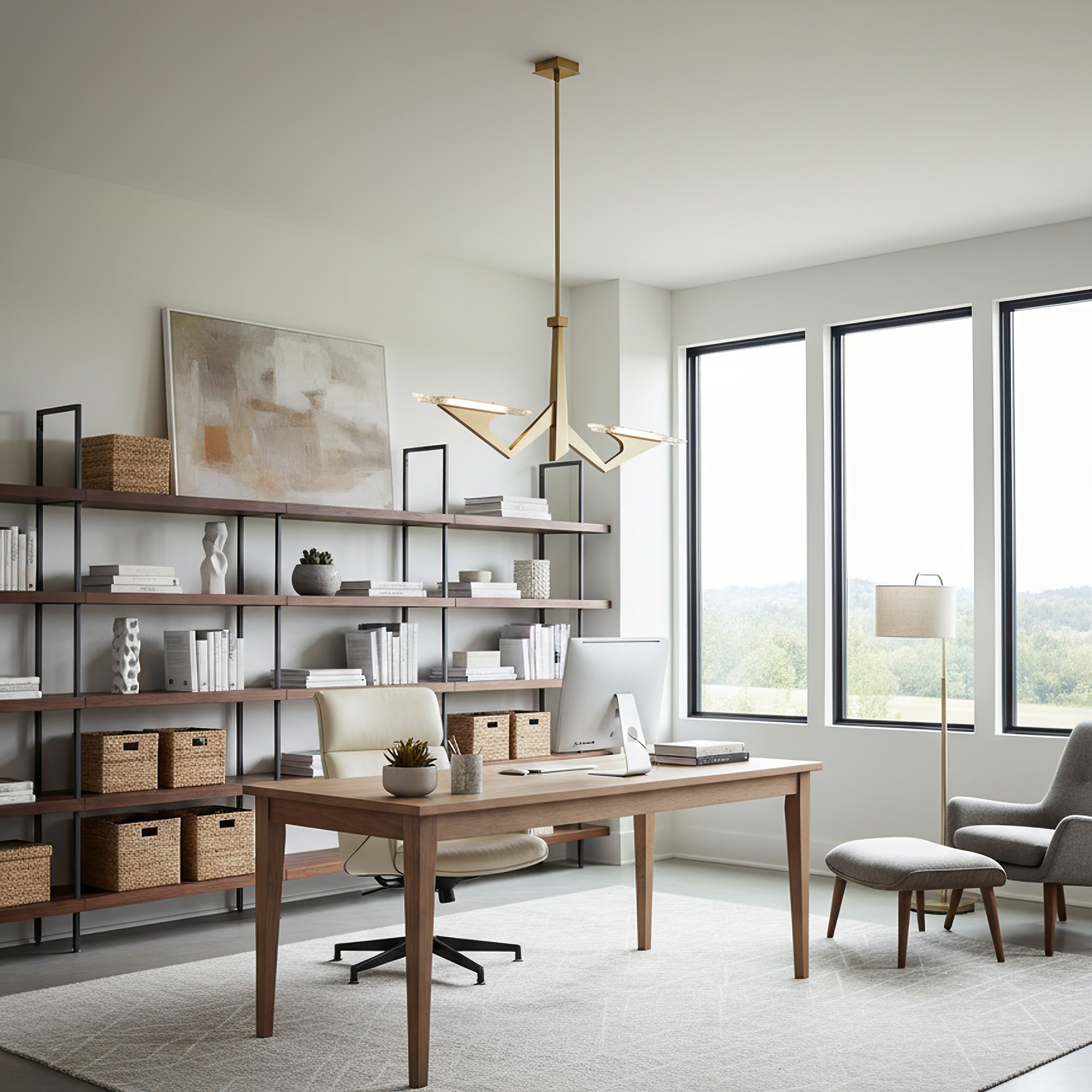 Down the Wrong Path 2-Light Medium Linear - Brass Kisser