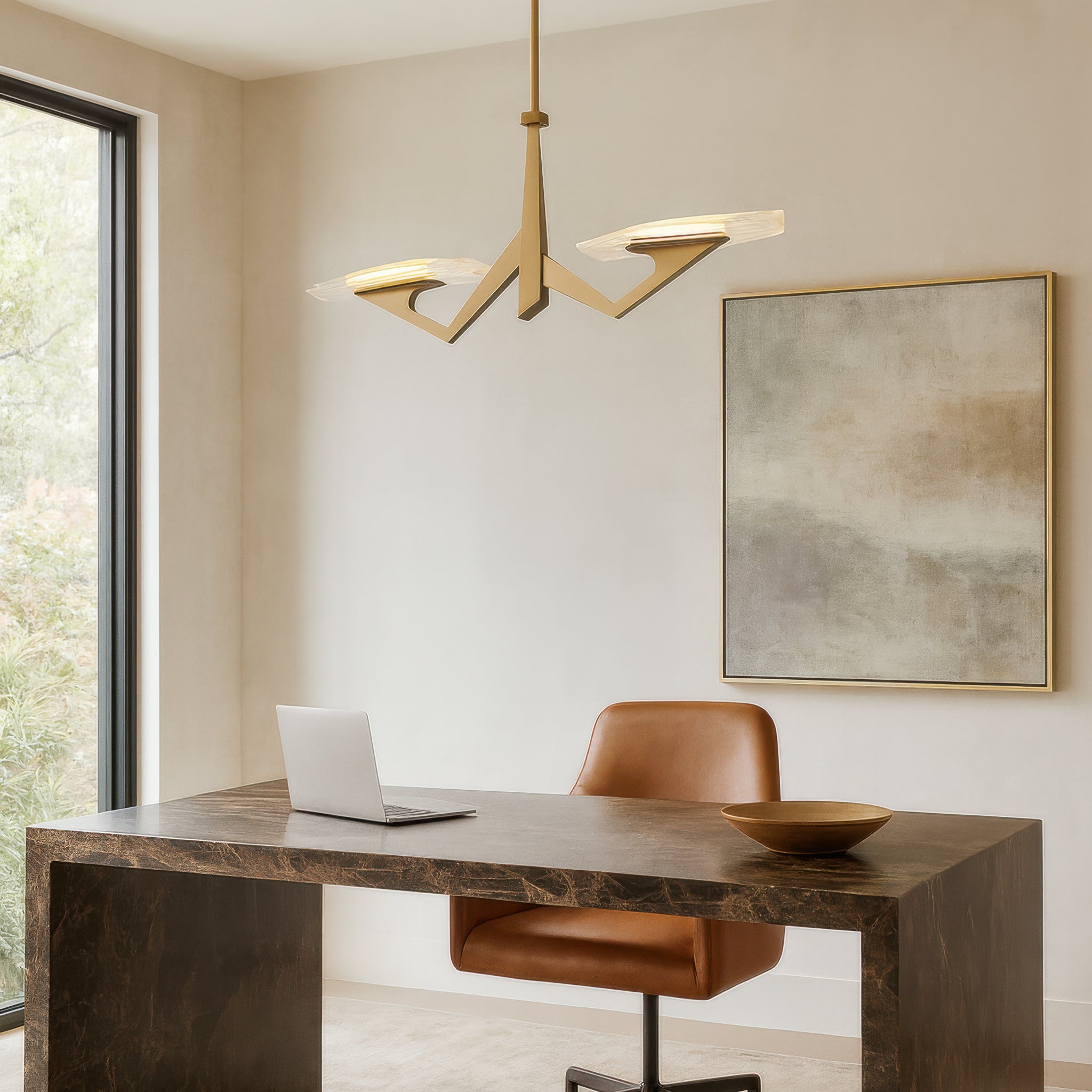 Down the Wrong Path 2 Light Large Linear - Brass Kisser