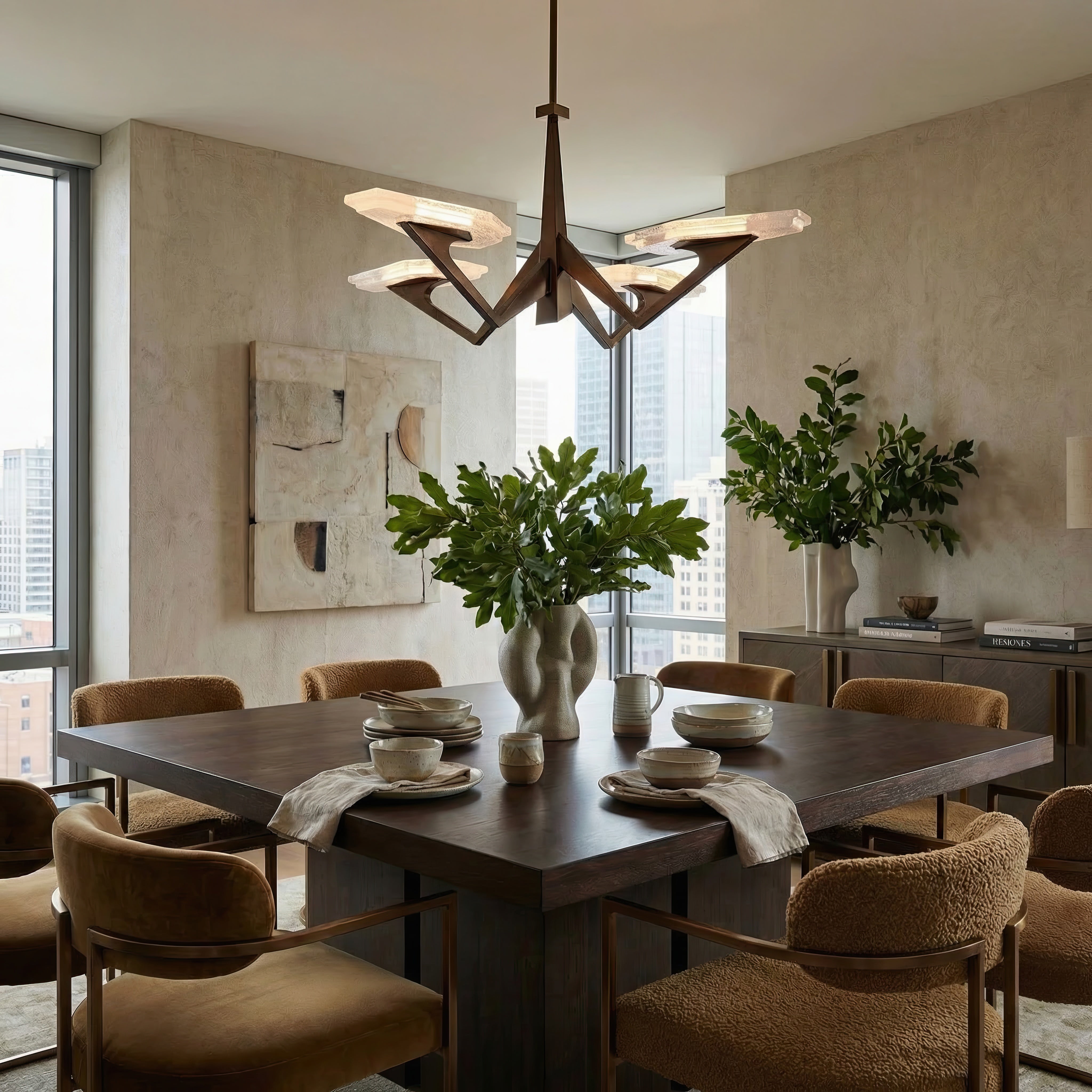 Down the Wrong Path 4 Light Pendant - Brontourage