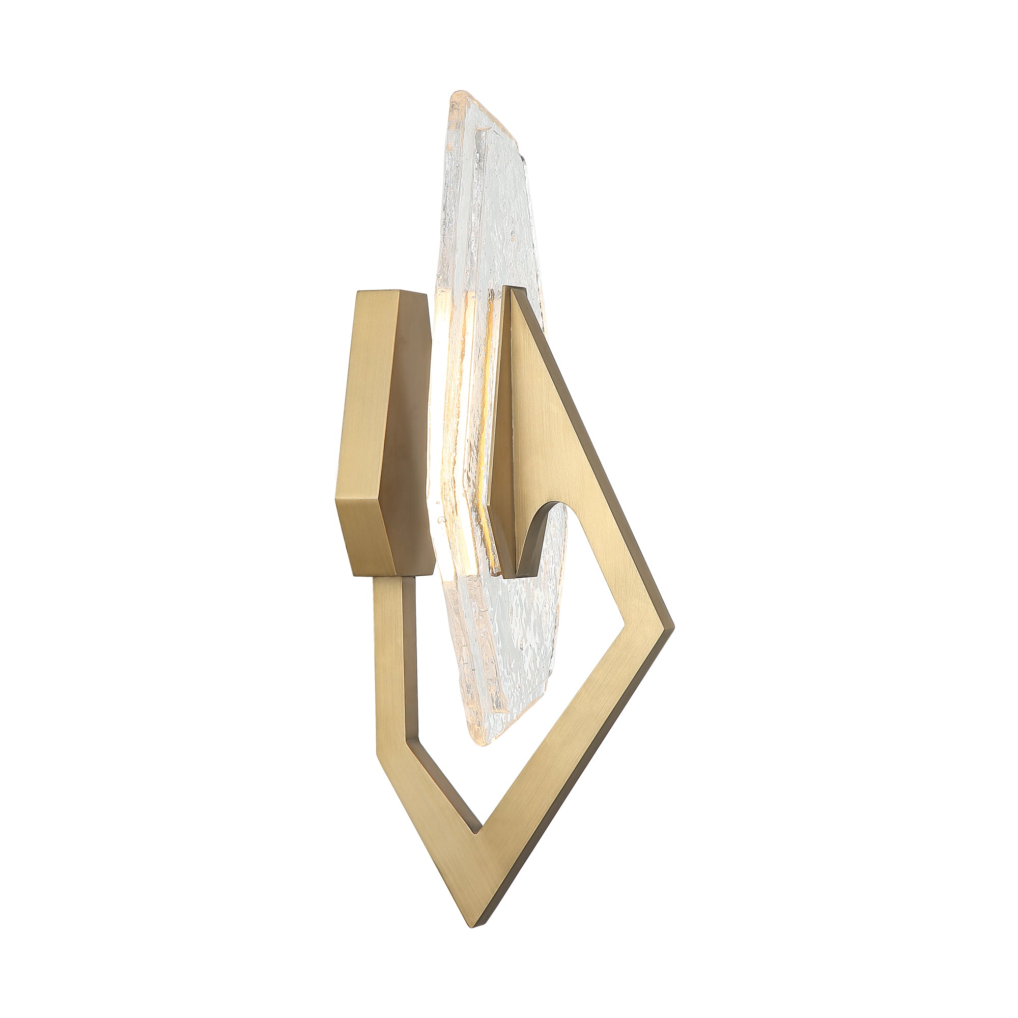Down the Wrong Path 1-Light Sconce - Brass Kisser